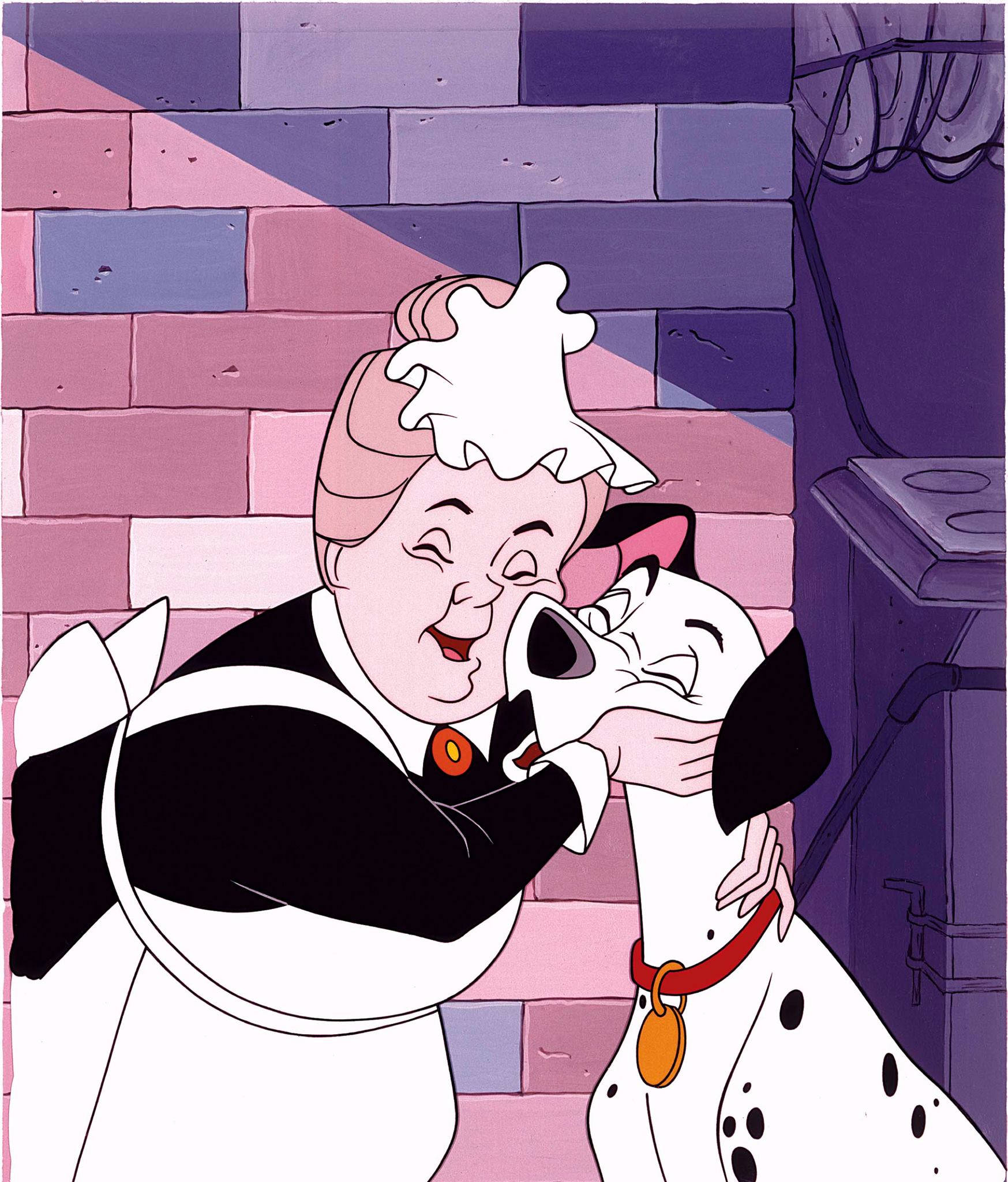 101 Dalmatiërs Nanny en Pongo Muurpapier