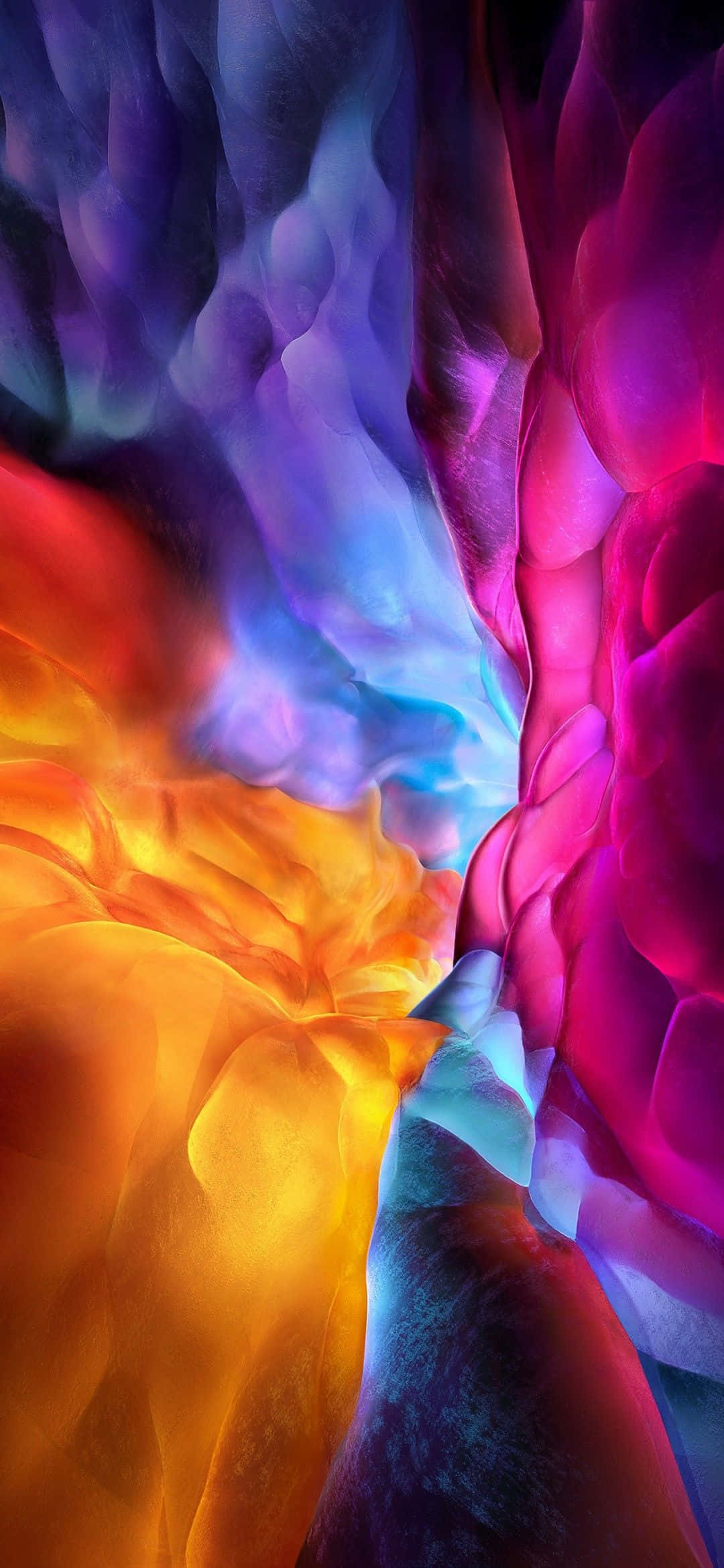 1080x2340 4K Kleurvolle Abstrakte Wolk Muurpapier