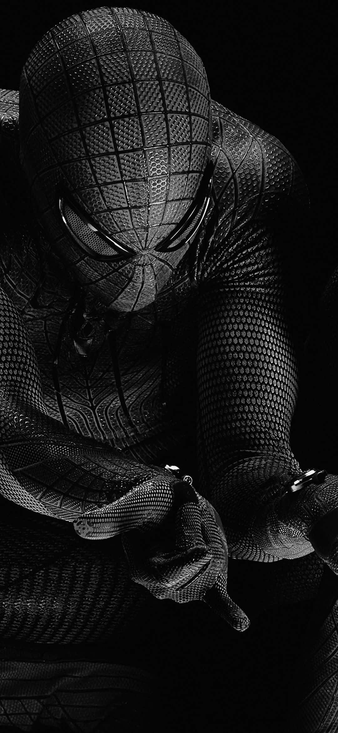 1080x2340 4K Die Wonderlike Spinnekopman Swart Pak Muurpapier