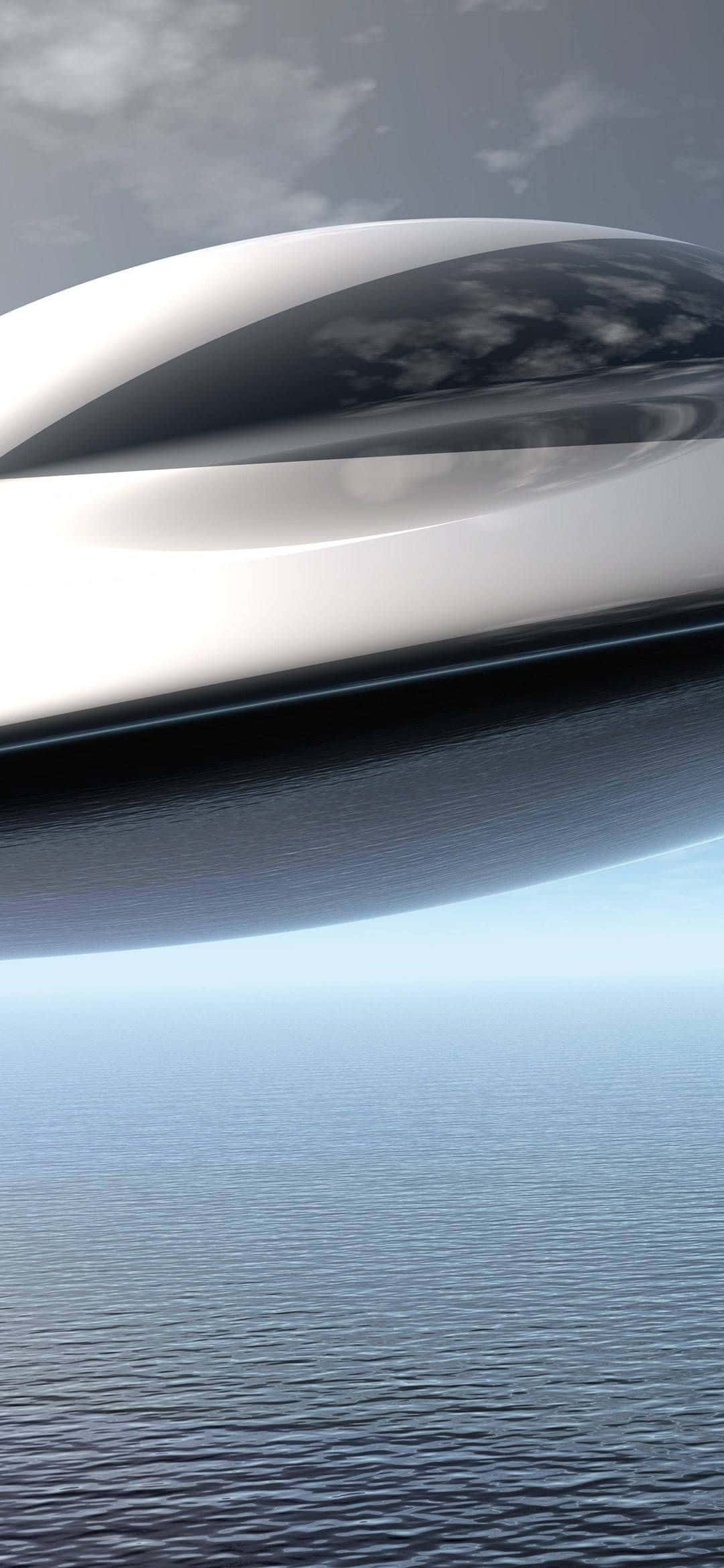 1080x2340 4K UFO Ruimteskip Naby Digitale Kuns Muurpapier