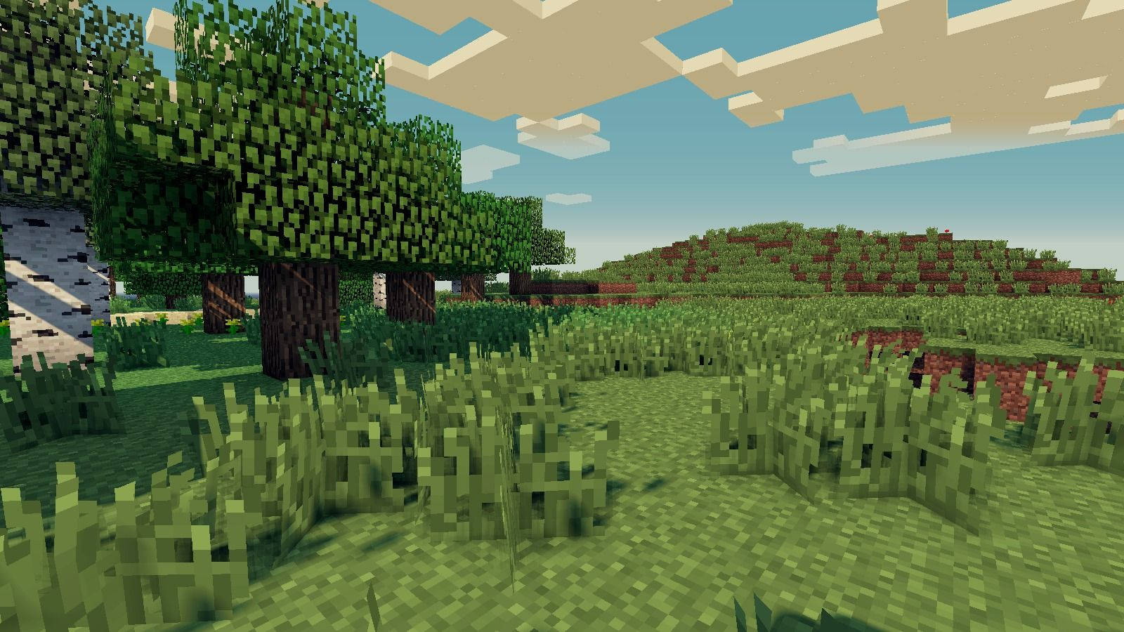 1280x720 Minecraft Groen Veld Muurpapier