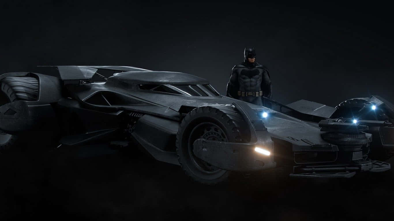 1366x768 Batmobile Agtergrond Batman Muurpapier