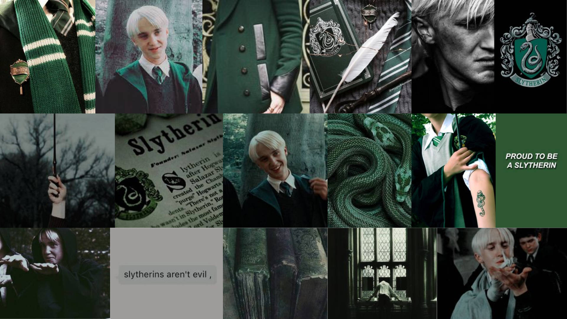 15 Stills Draco Malfoi Estetika Muurpapier