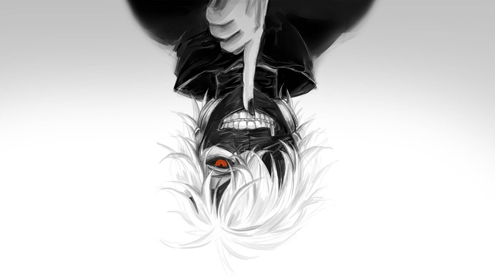 1920 X 1080 Anime Ken Kaneki Omgekeer Muurpapier