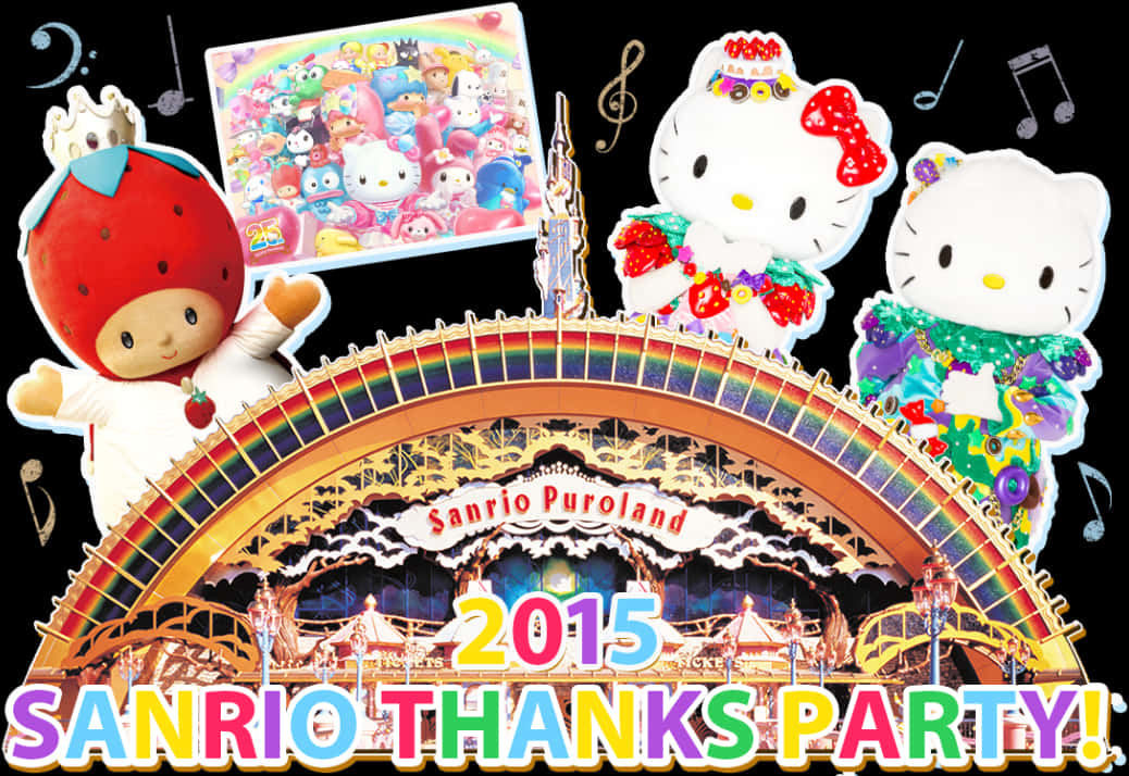 2015 Sanrio Thanks Party by Puroland Muurpapier