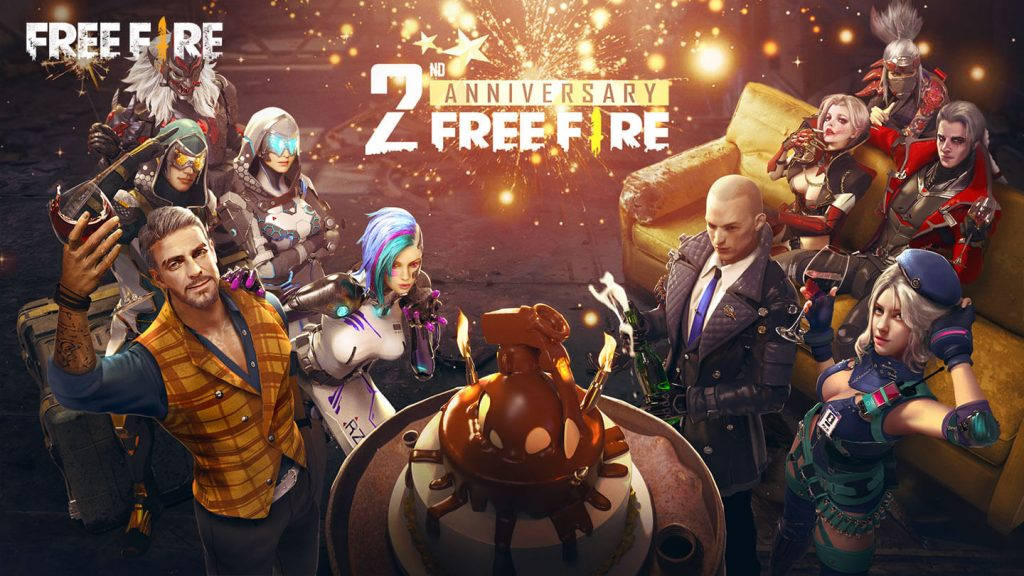 2de Herdenking Free Fire Bureaublad Muurpapier