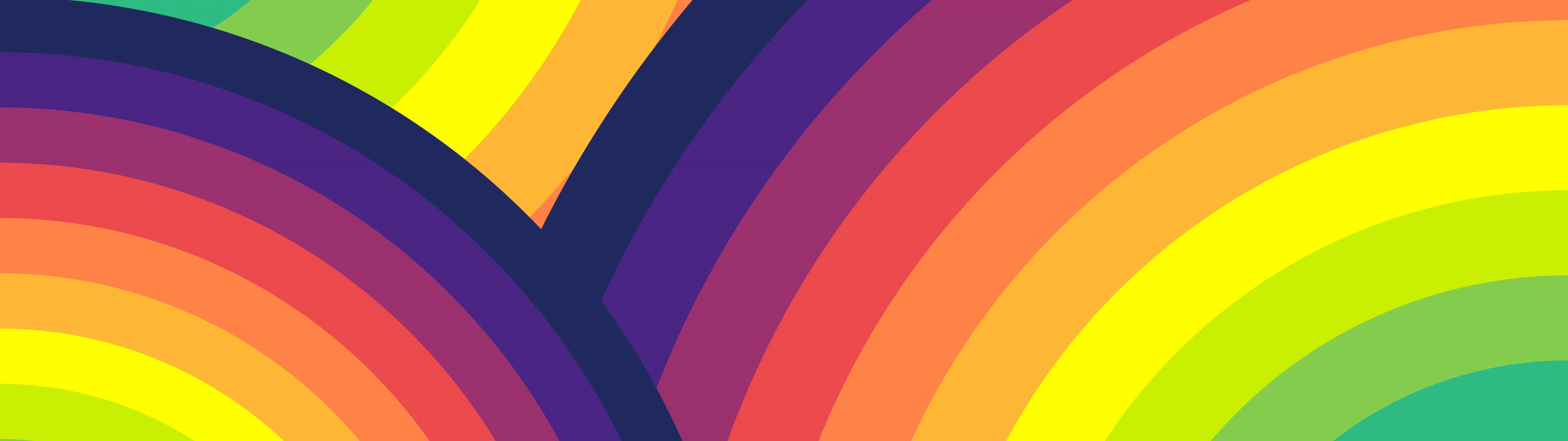 3840x1080 4K Reënboog Muurpapier