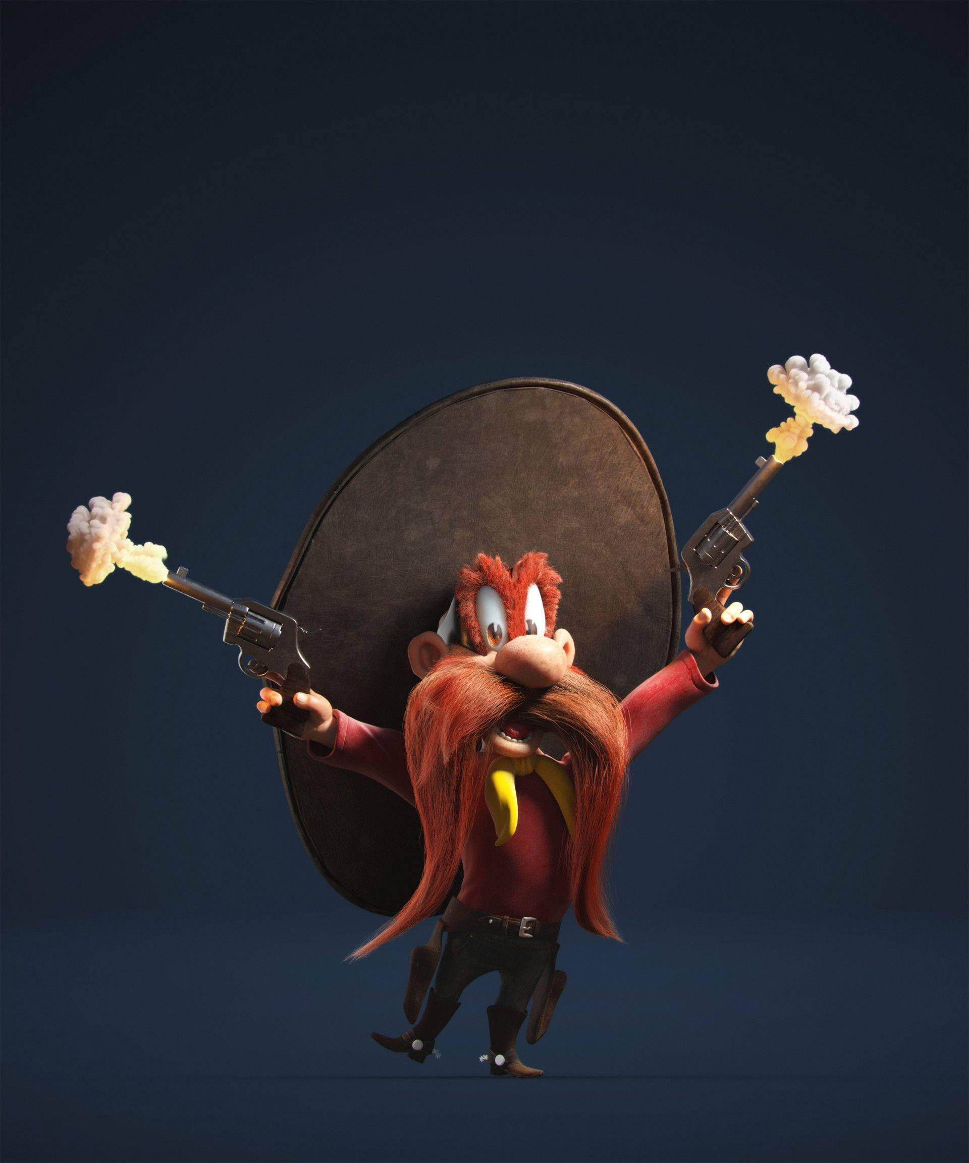 3D Animasiekuns Yosemite Sam Muurpapier