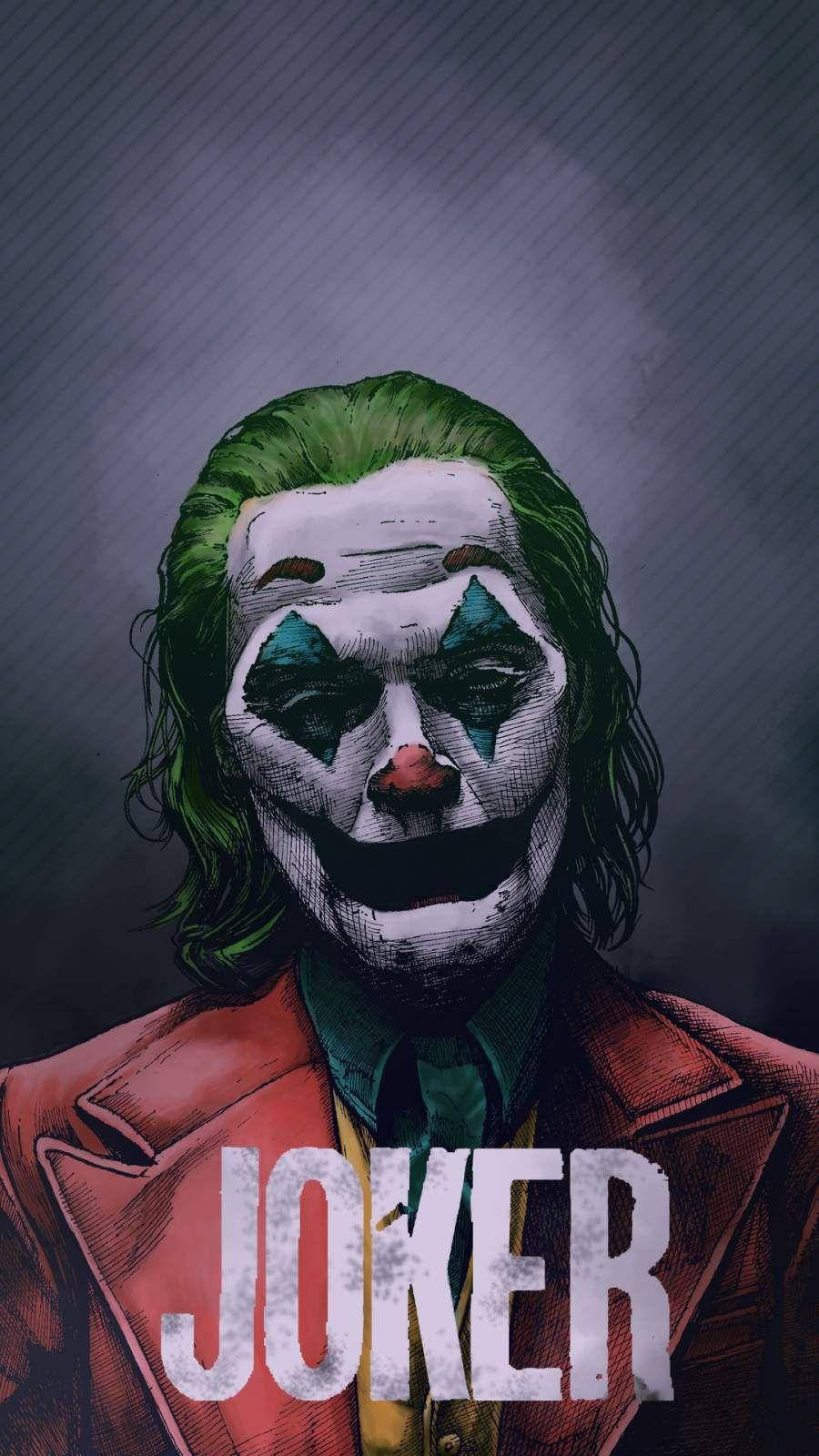 3D Joker iPhone-kopskoot Muurpapier