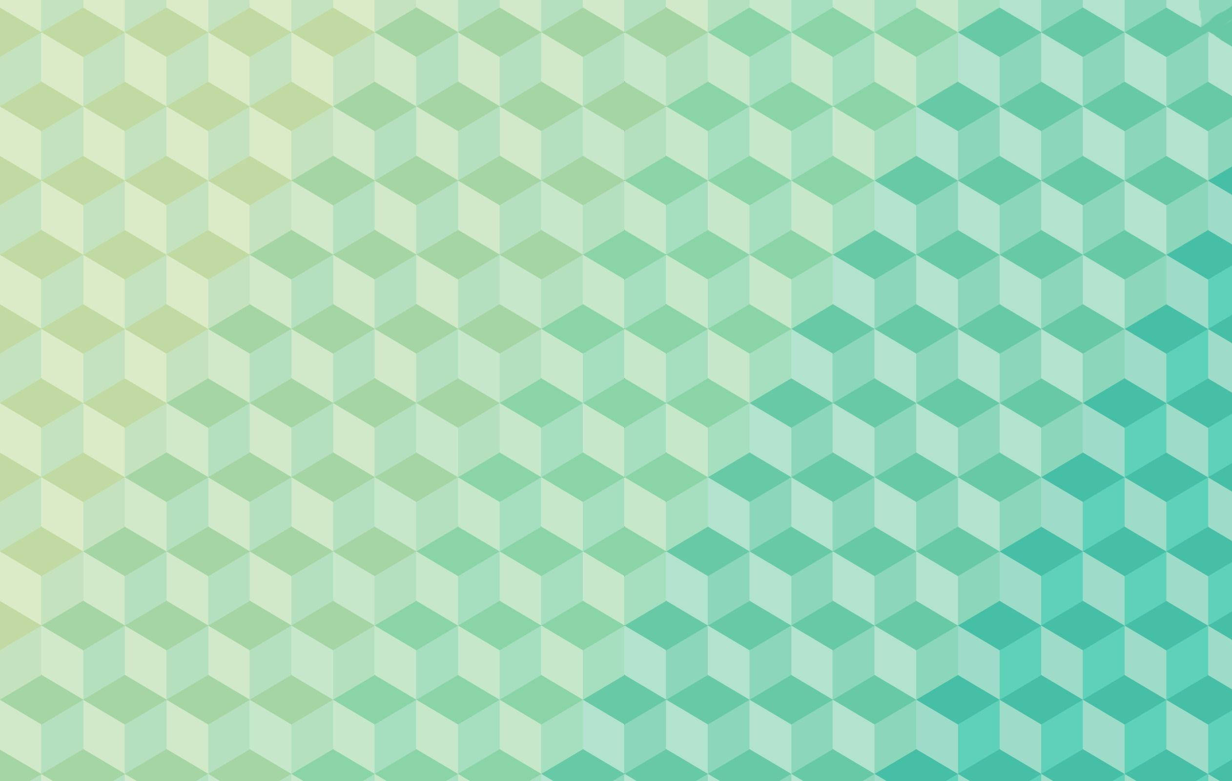 3D Kubus Koel Patroon Muurpapier