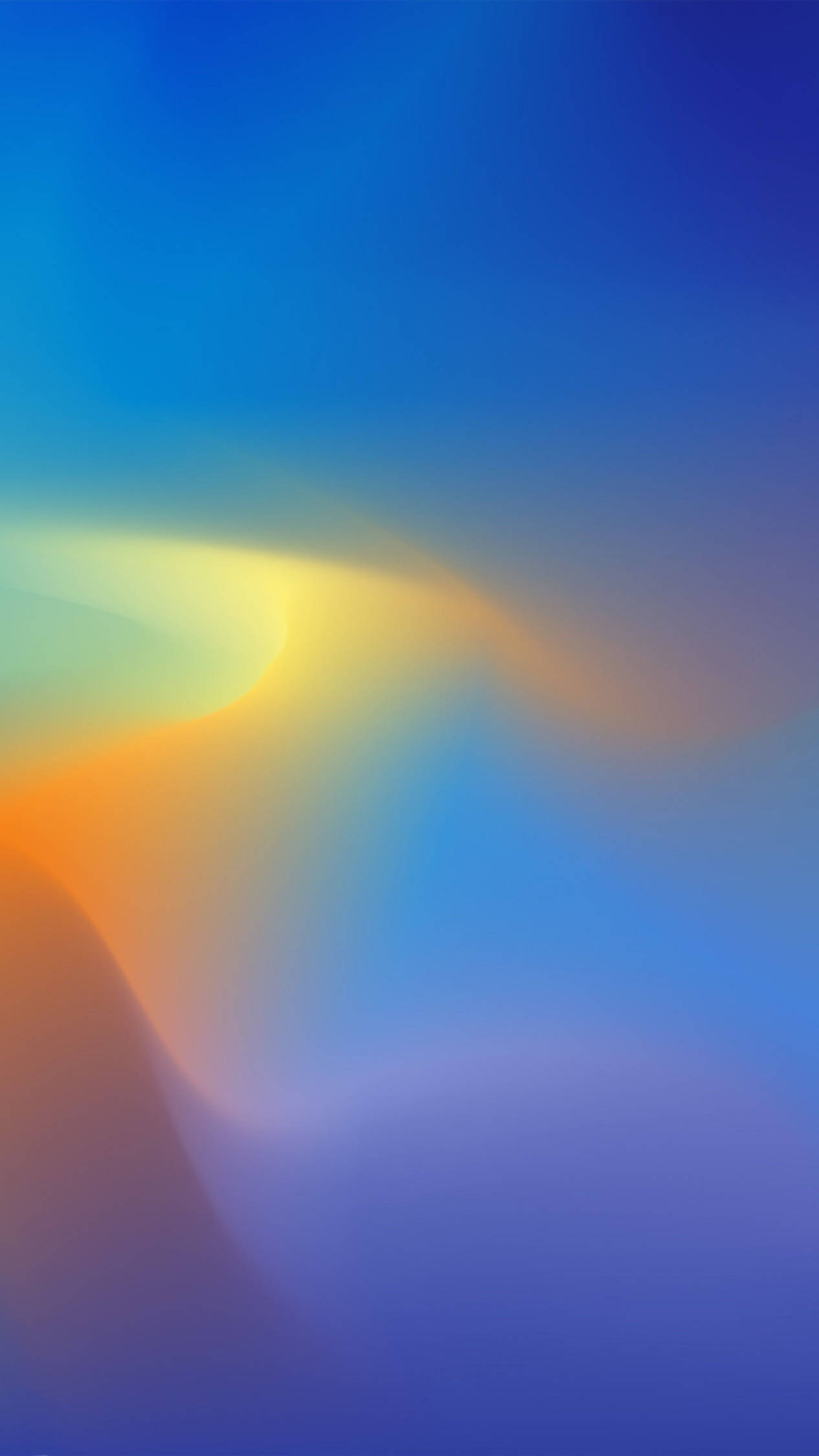 4K Android Gradient Blou Muurpapier