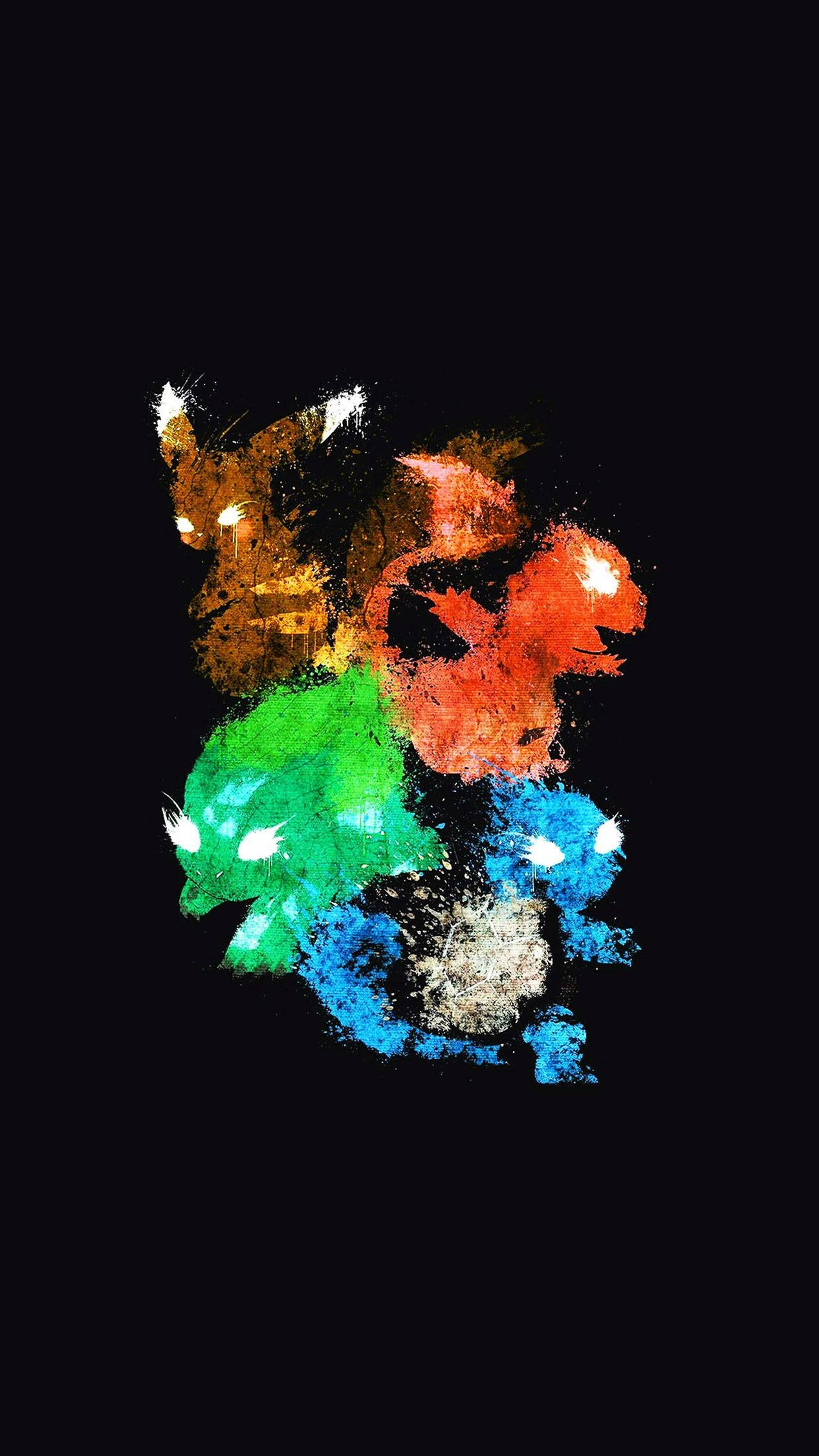 4K Android Pokemon Abstrakte Kuns Muurpapier