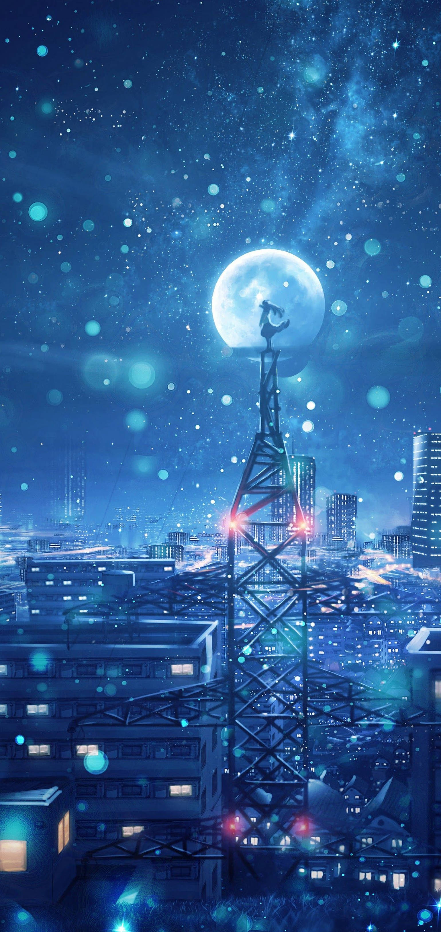 4K Anime iPhone Magiese Maannag Muurpapier
