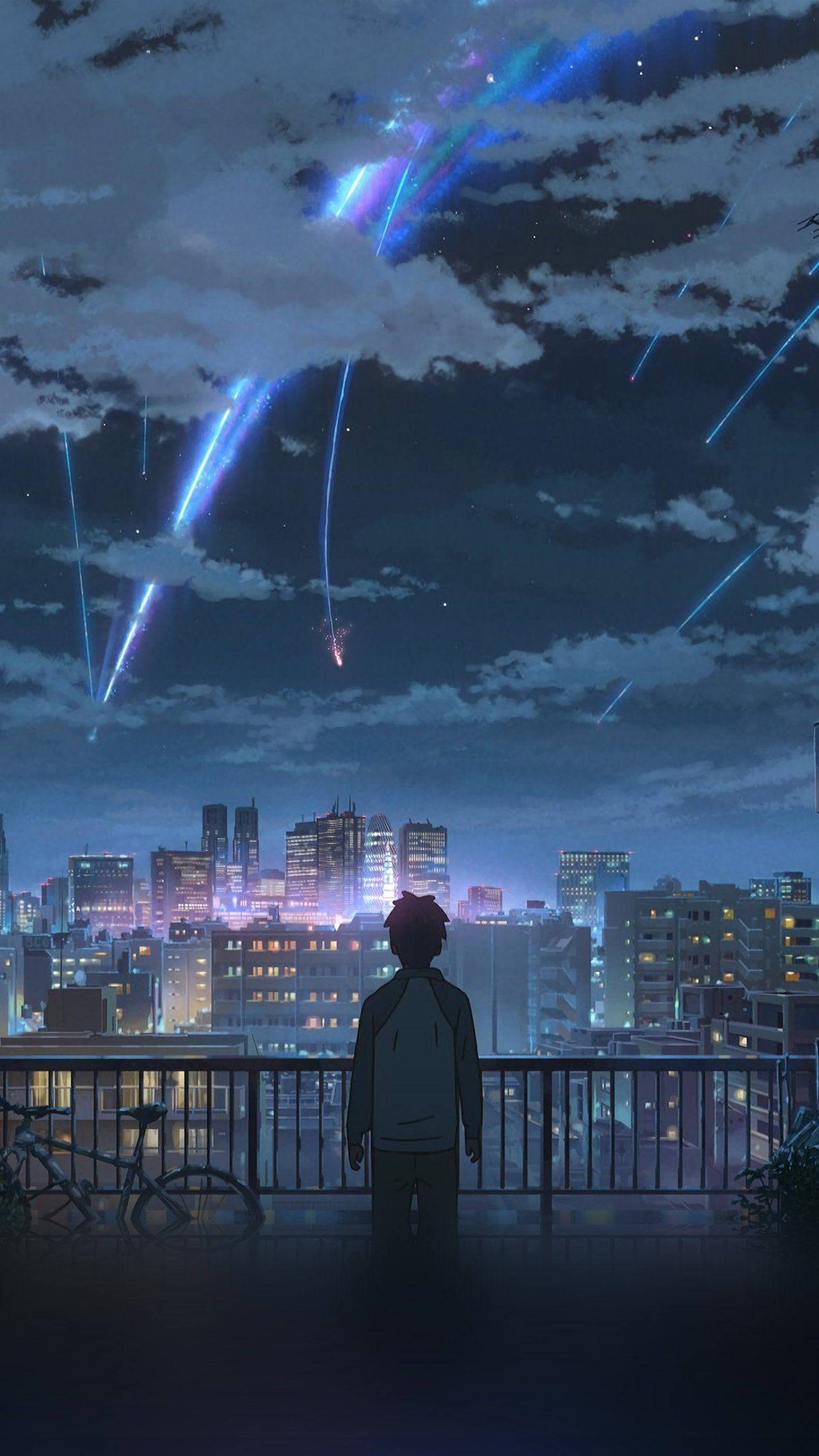 4K Anime IPhone Jou Naam Komeet — 4K anime GIF Muurpapier