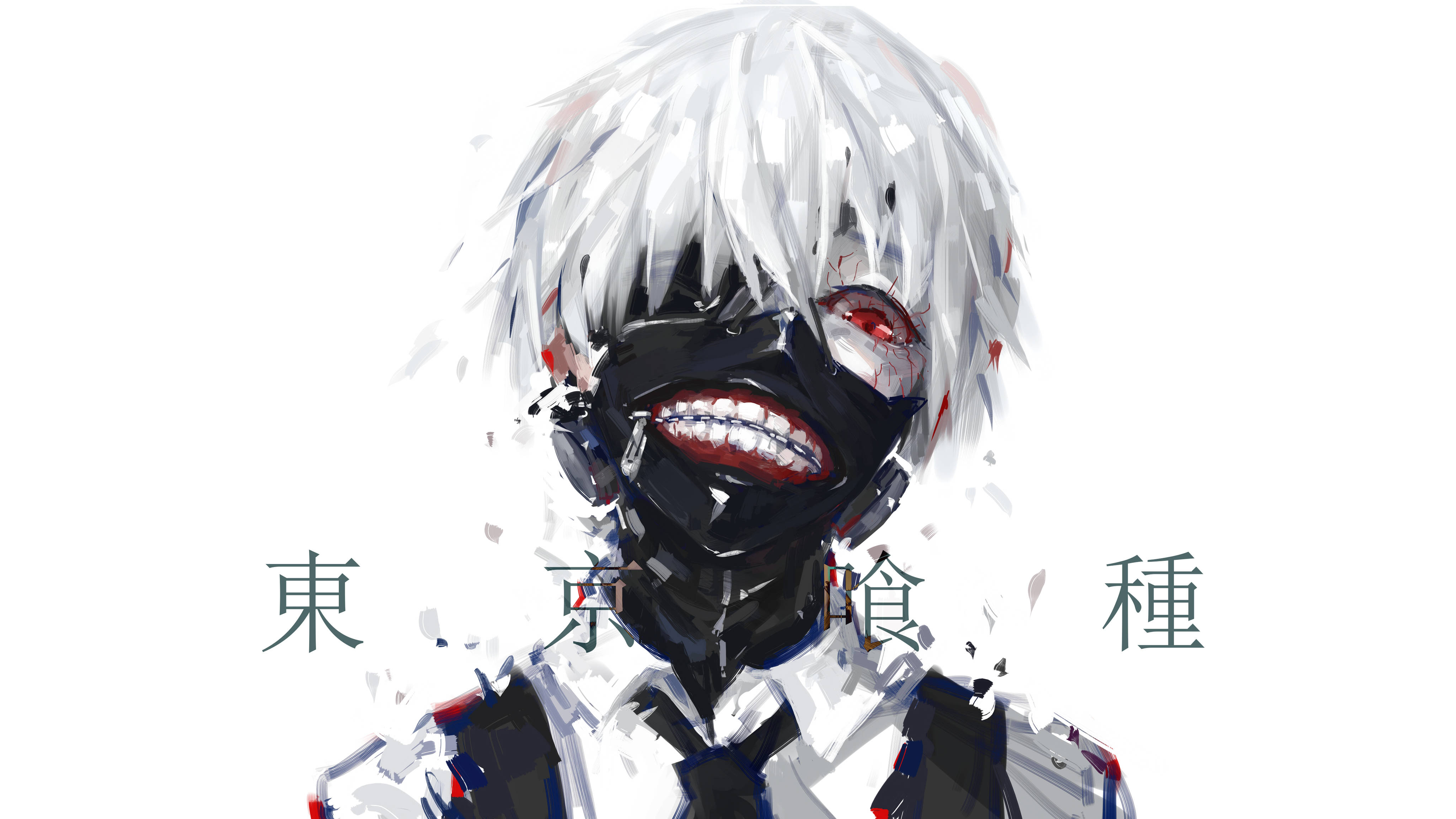 4K Anime Tokyo Ghoul-masker Muurpapier