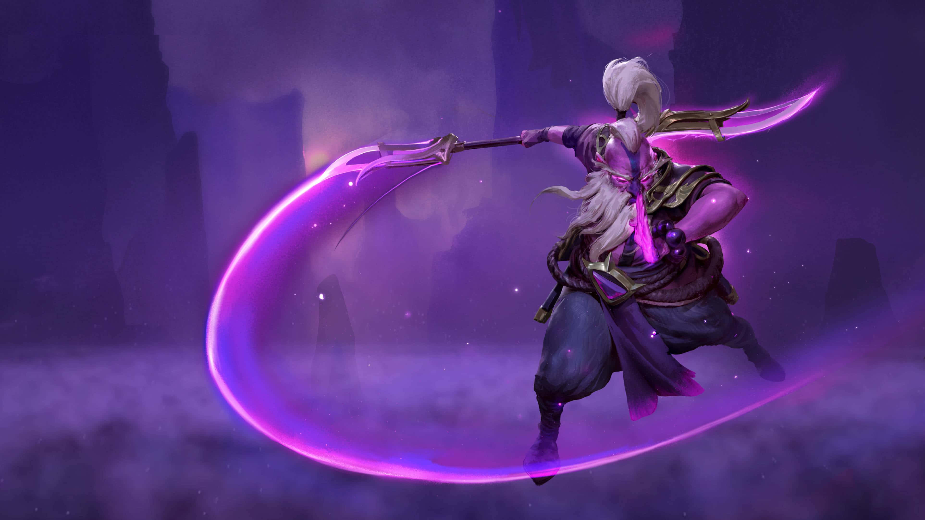 4K Dota 2 Agtergrond Berg Void Spirit Muurpapier