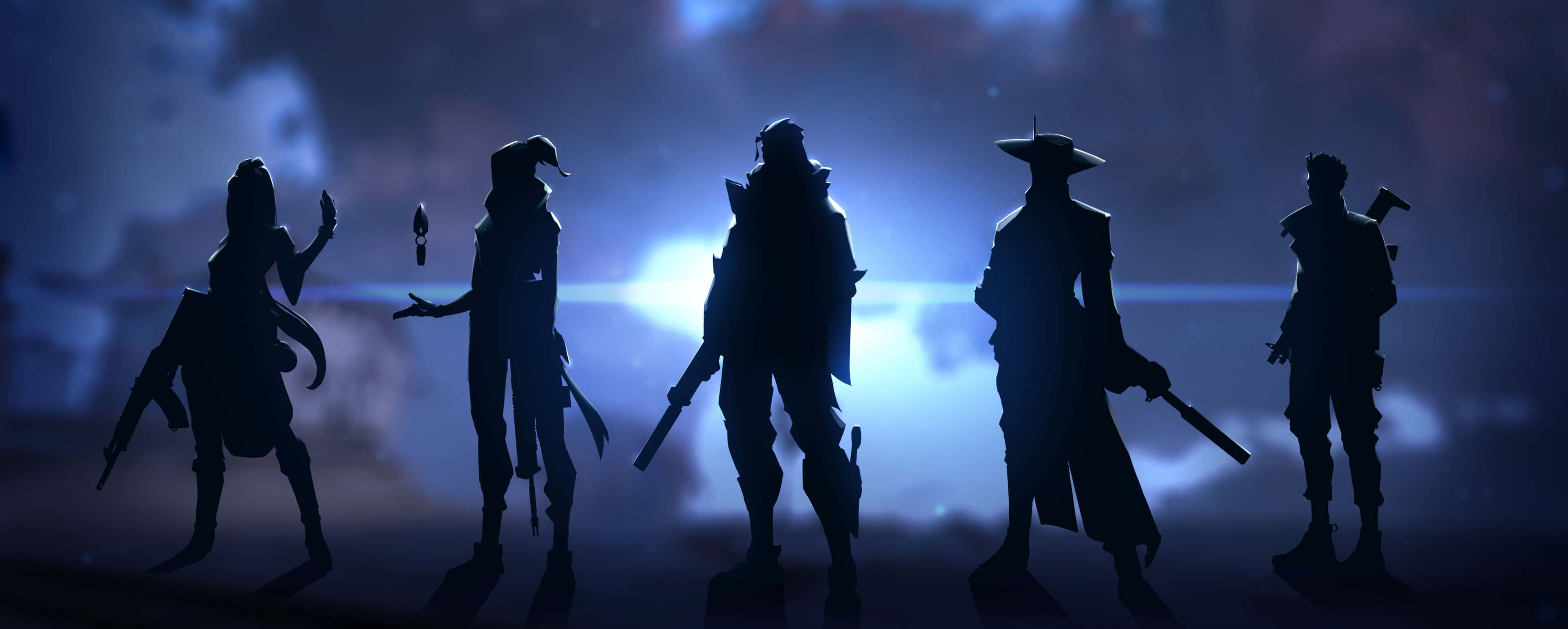 4K HD Valorant-agente Silhouette Muurpapier