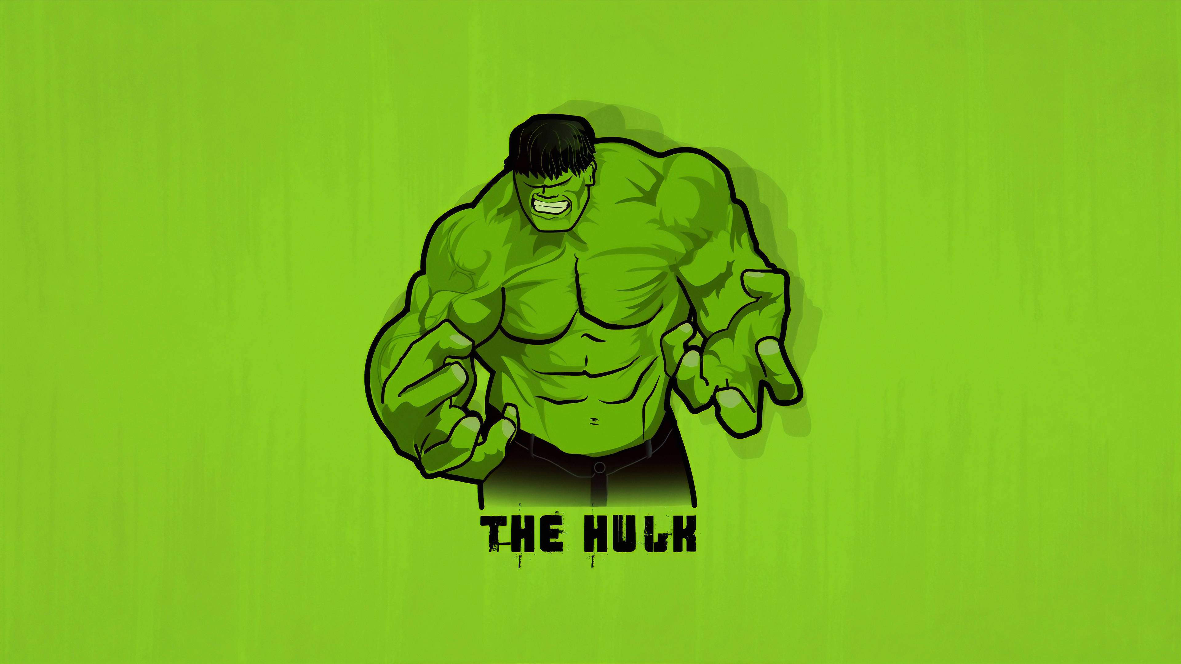 4K Hulk-slag Minimaal Muurpapier