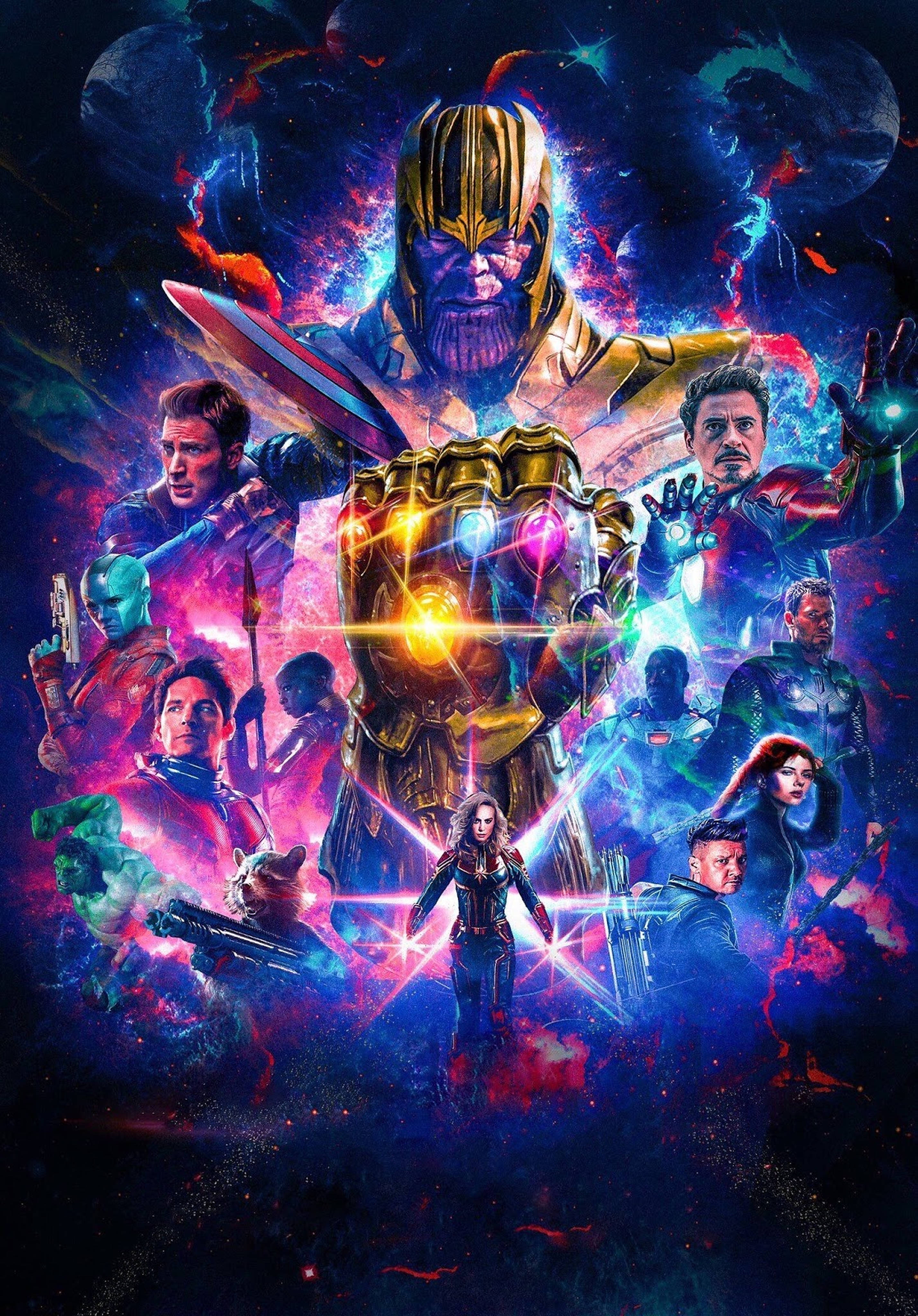 4K Marvel Oneindigheidshandskoen Muurpapier