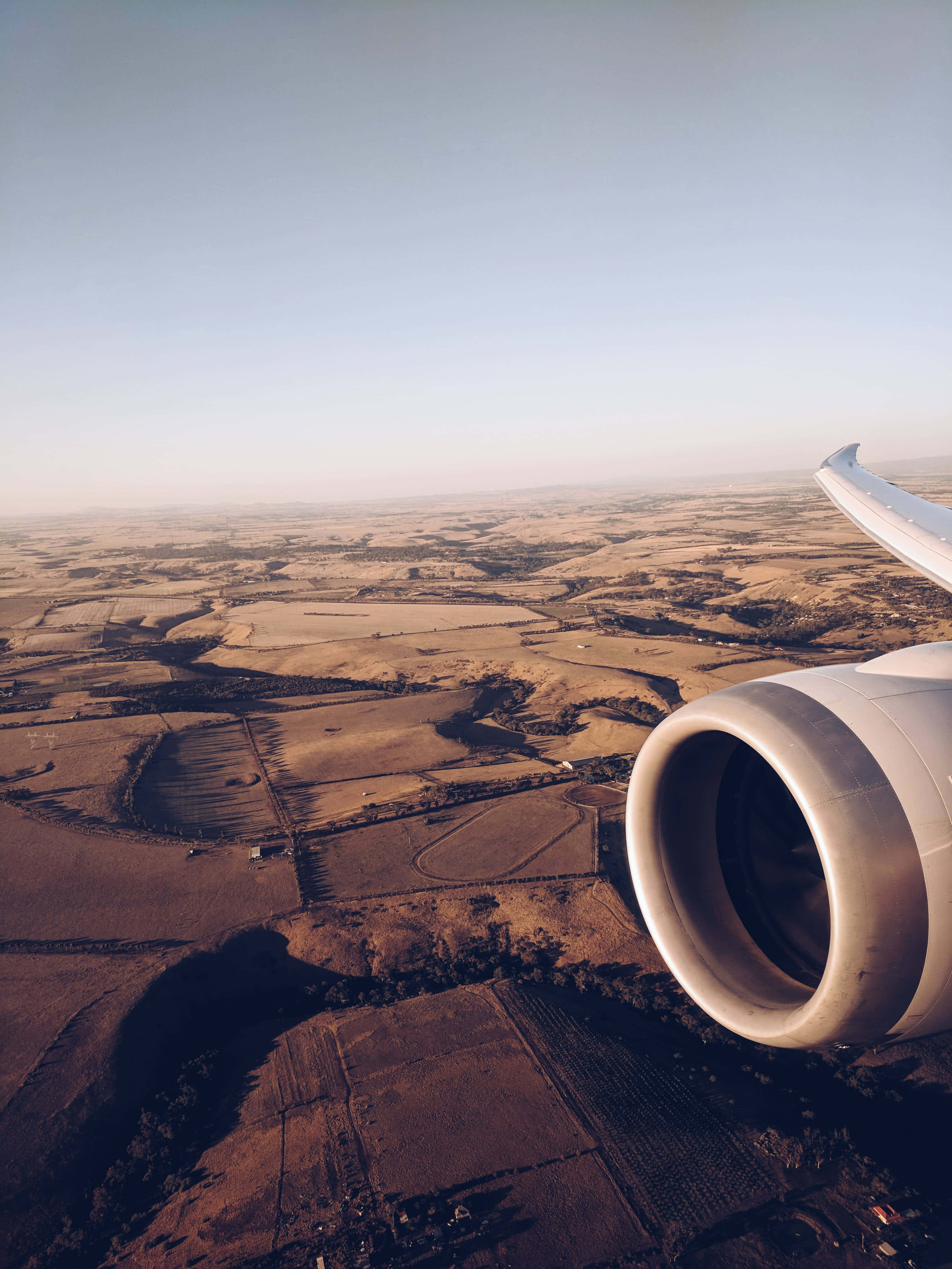 4K Microsoft Flight Simulator Agtergrond Vliegtuigvenster Uitsig Muurpapier