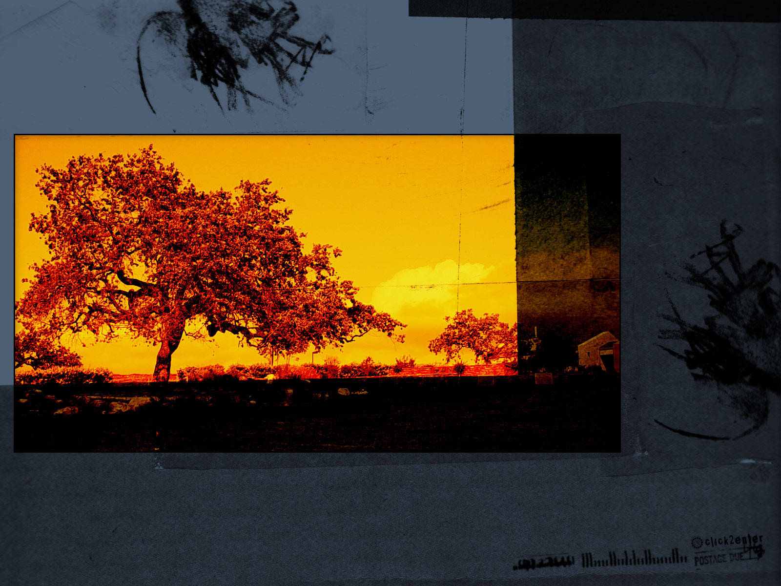 4K Natuur Raam Muurpapier