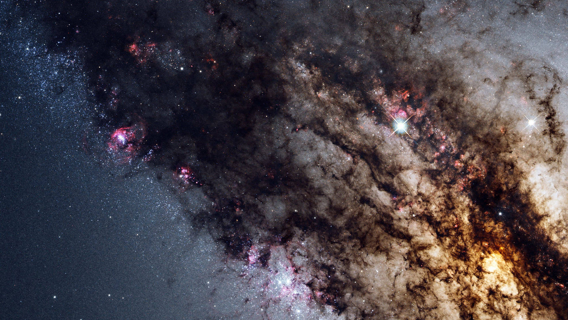 4k Ruimte in die Heelal agtergrond — Lessenaar GIF Muurpapier
