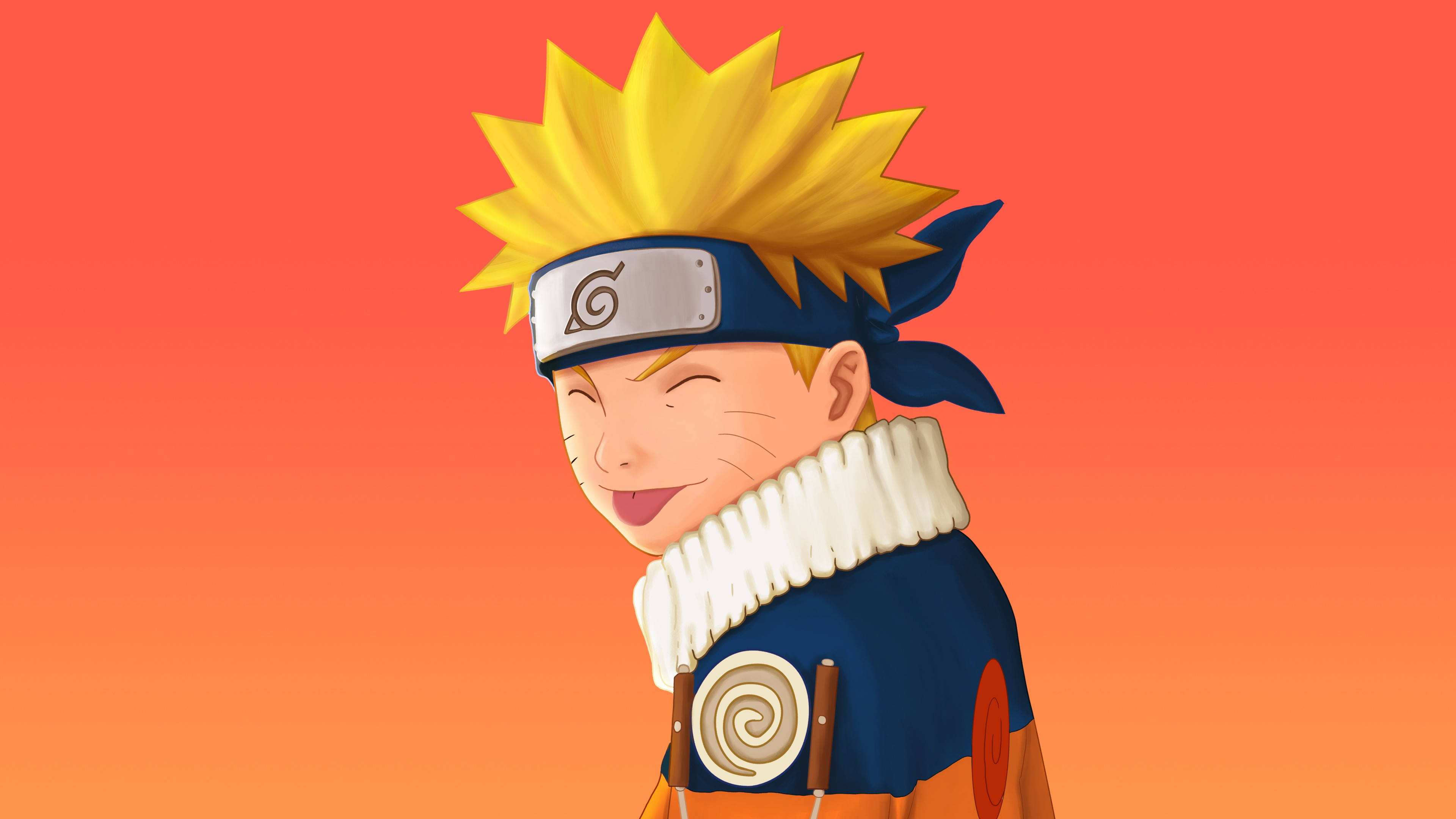4K Ultra HD Naruto Tong Uit Muurpapier