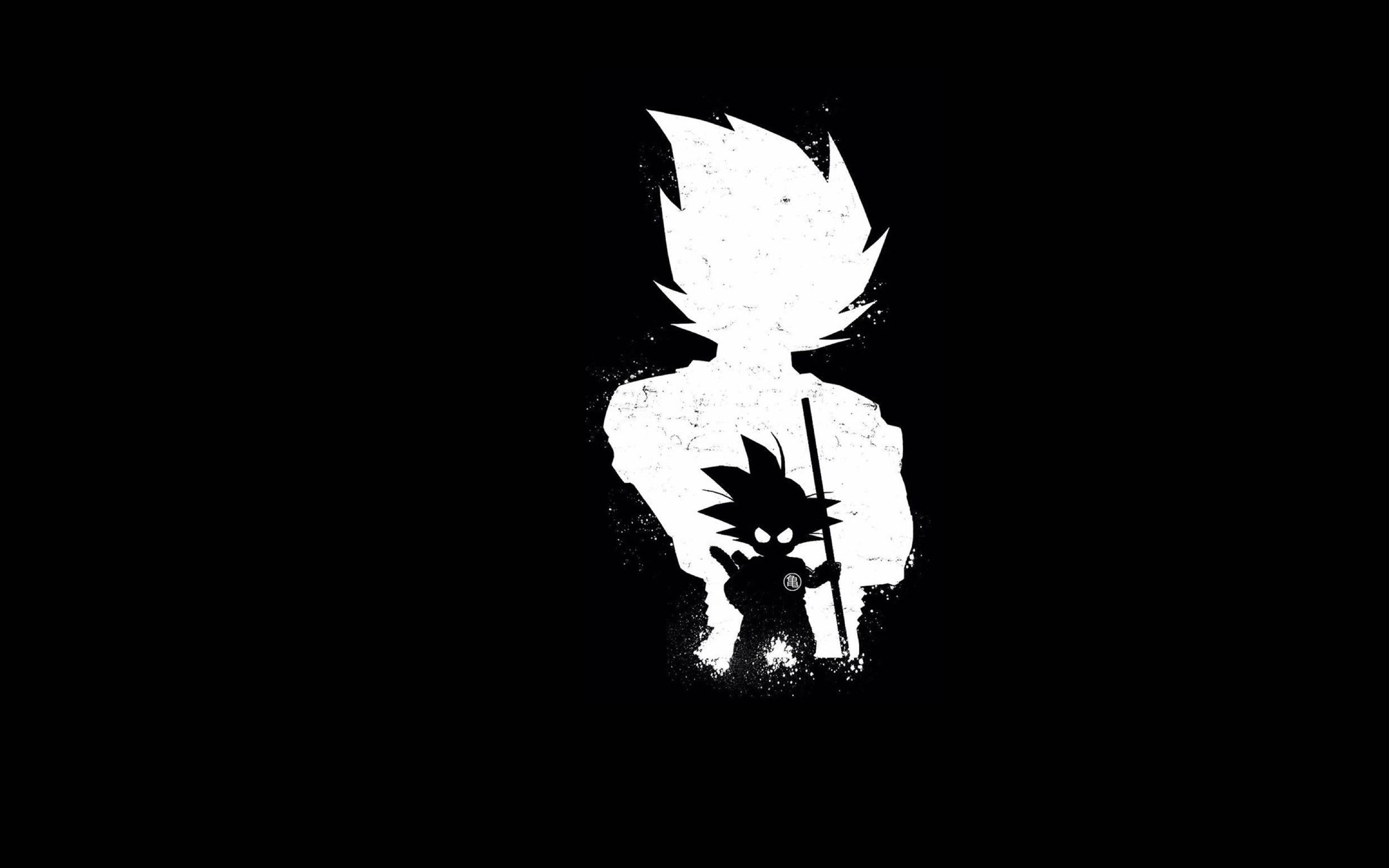 4K Ultra HD Swart Goku Muurpapier