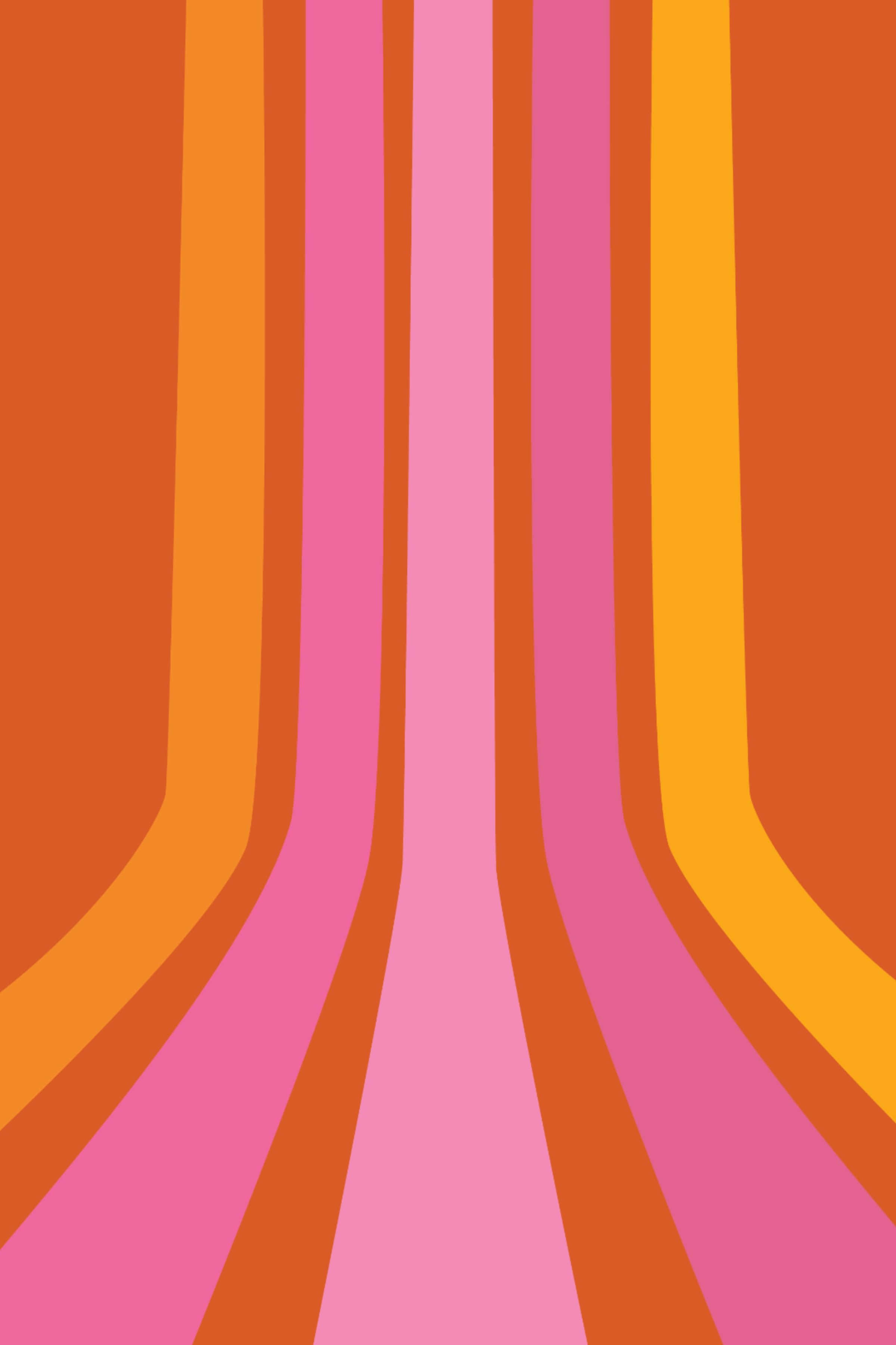 70's Vintage Meetkunde Patroon Muurpapier