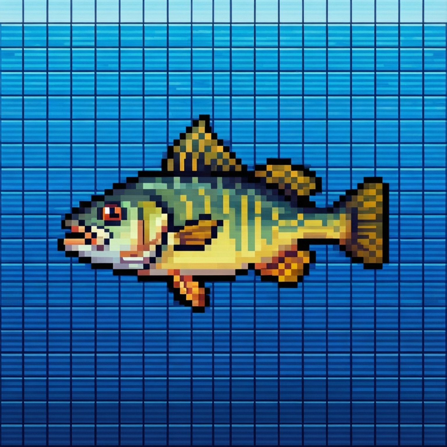 8-bis Bream Pixelkuns Muurpapier
