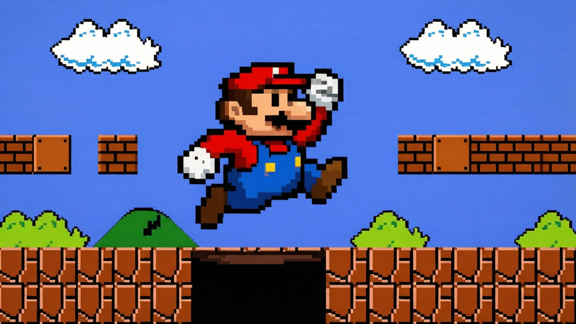 8-Bits Sprong Muurpapier