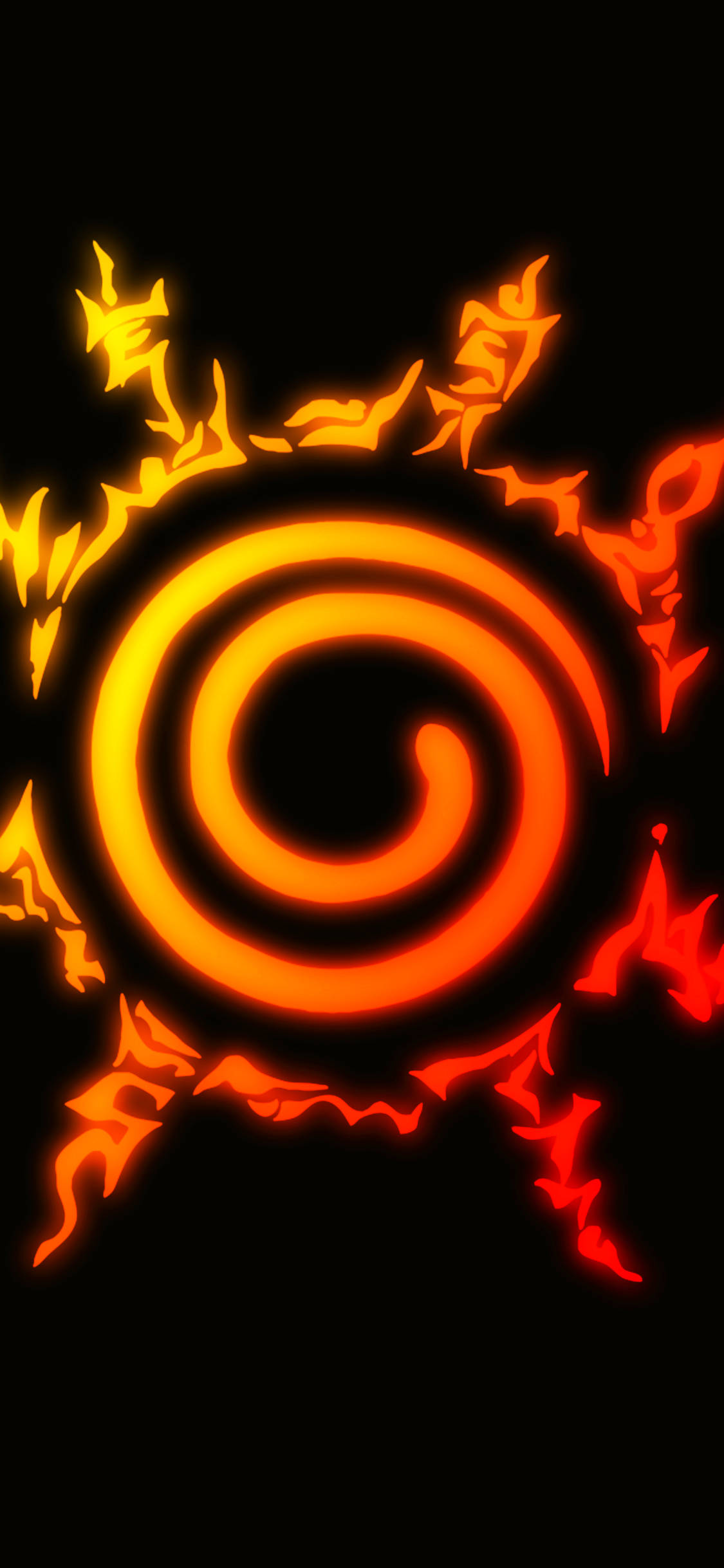 8K iPhone Naruto Seël Jutsu Muurpapier