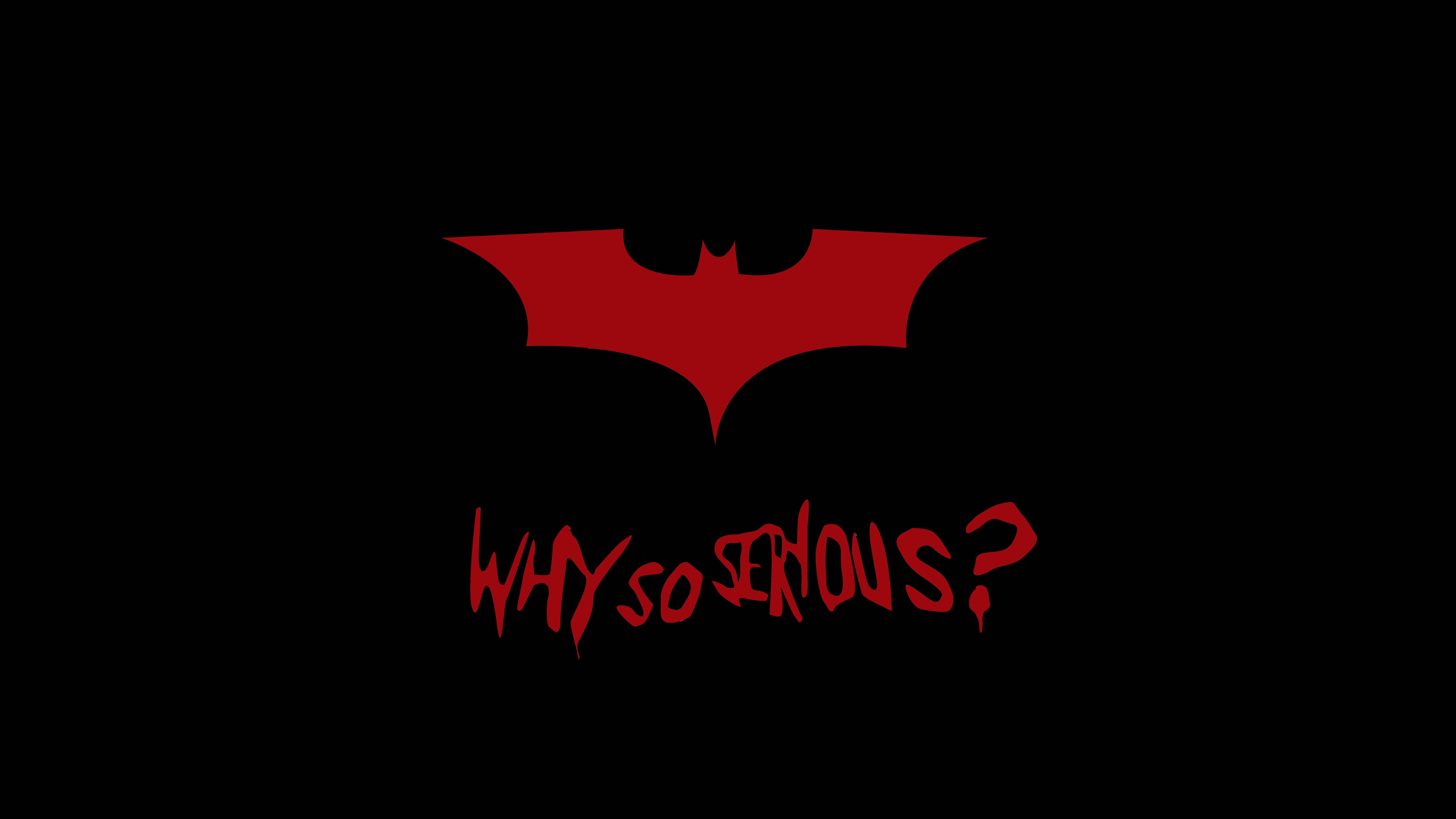 8K Ultra HD Batman Hoekom So Ernstig Muurpapier