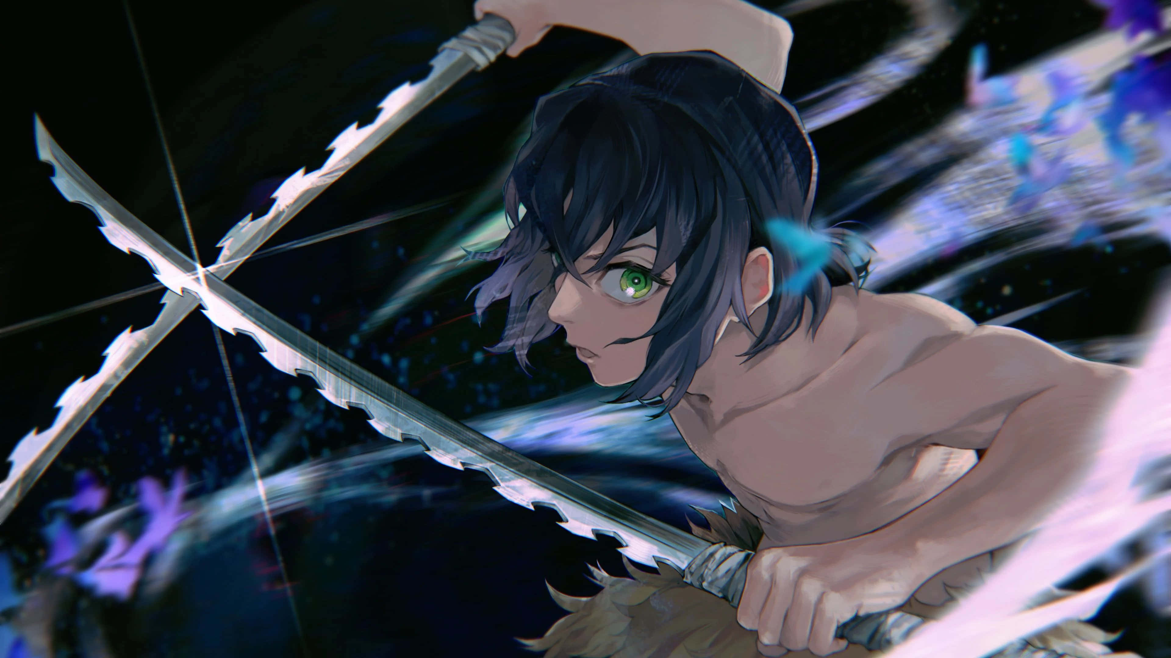 Aanskou die Demon Slayer in al sy 4K-prag! Muurpapier