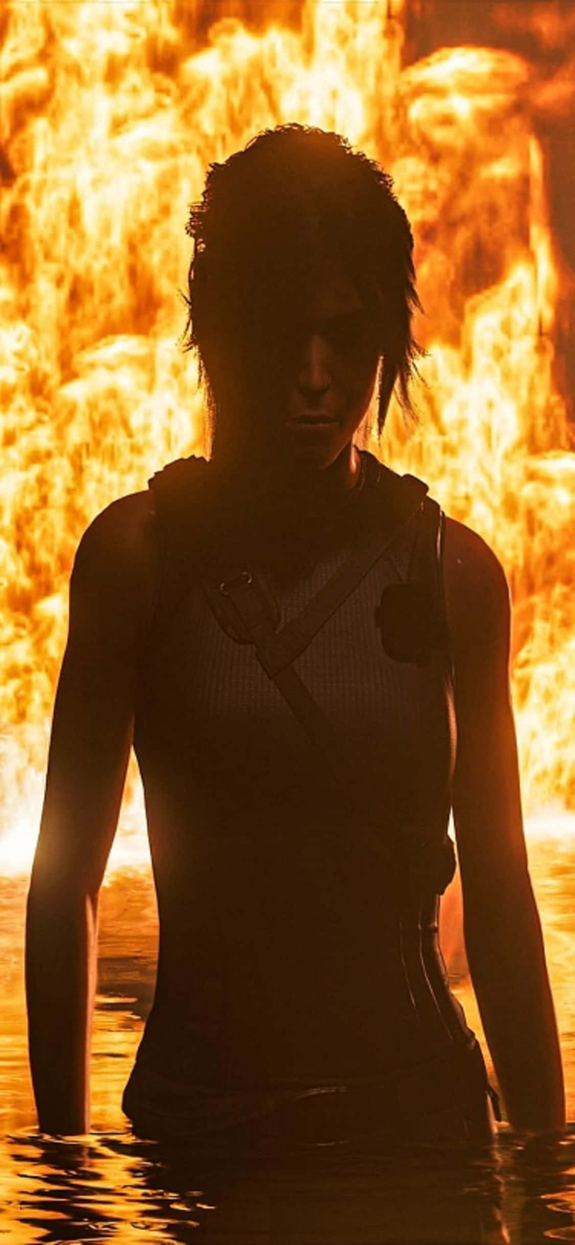 Aanskou die Opkoms van die Tomb Raider op die iPhone X Muurpapier