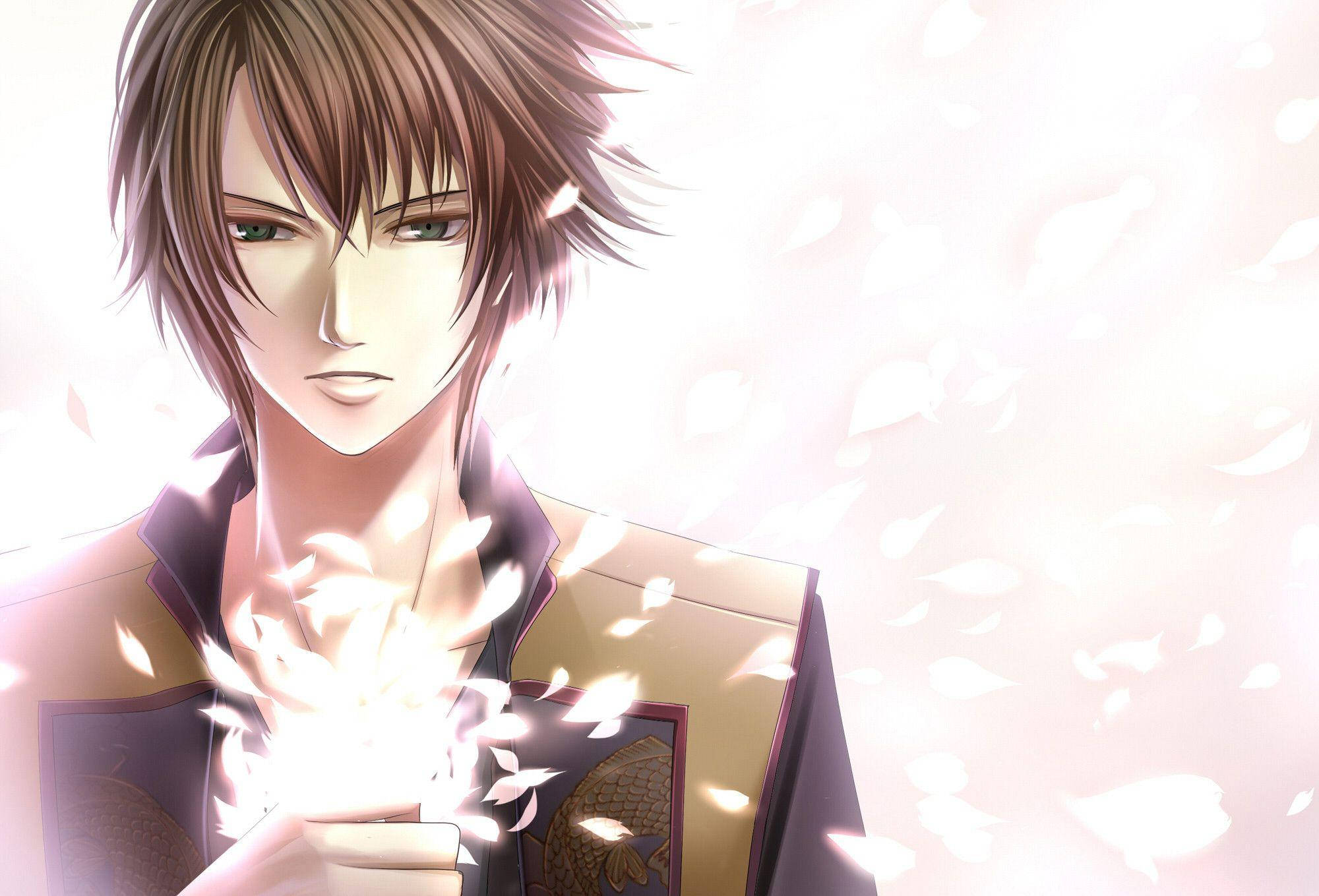 Aantreklike Anime Seun Okita Soji Muurpapier