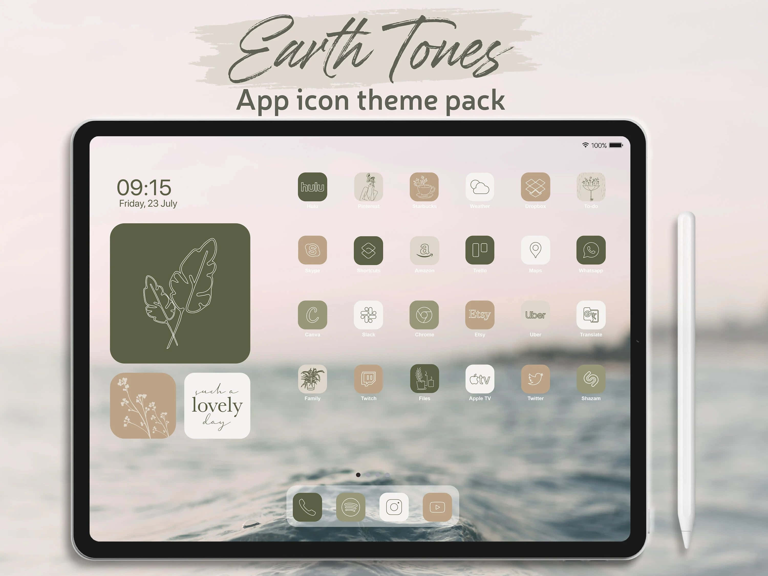 aarde-tonele app ikoon tema pakkie skermskoot 1 Muurpapier