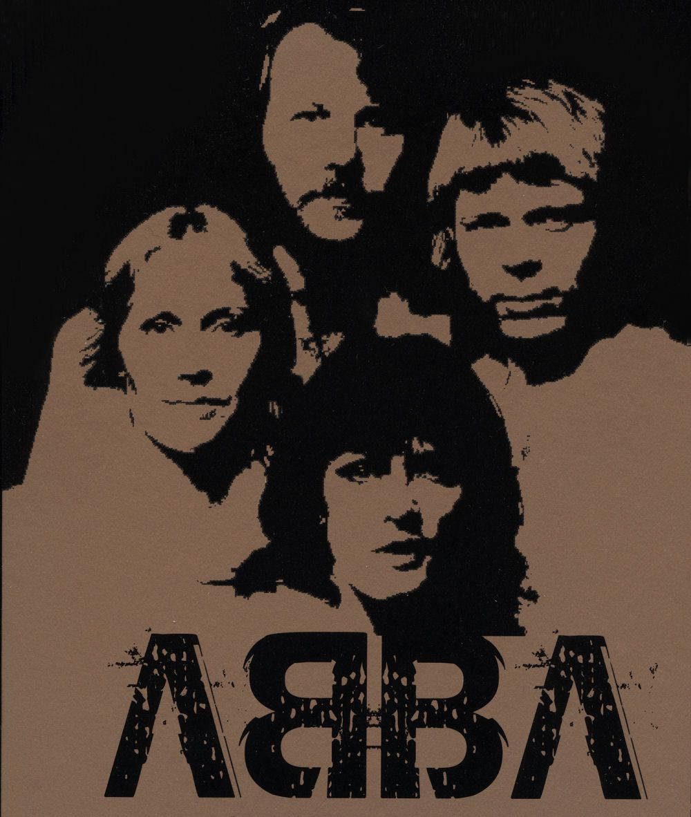 ABBA Hoë Kontras Kuns Muurpapier