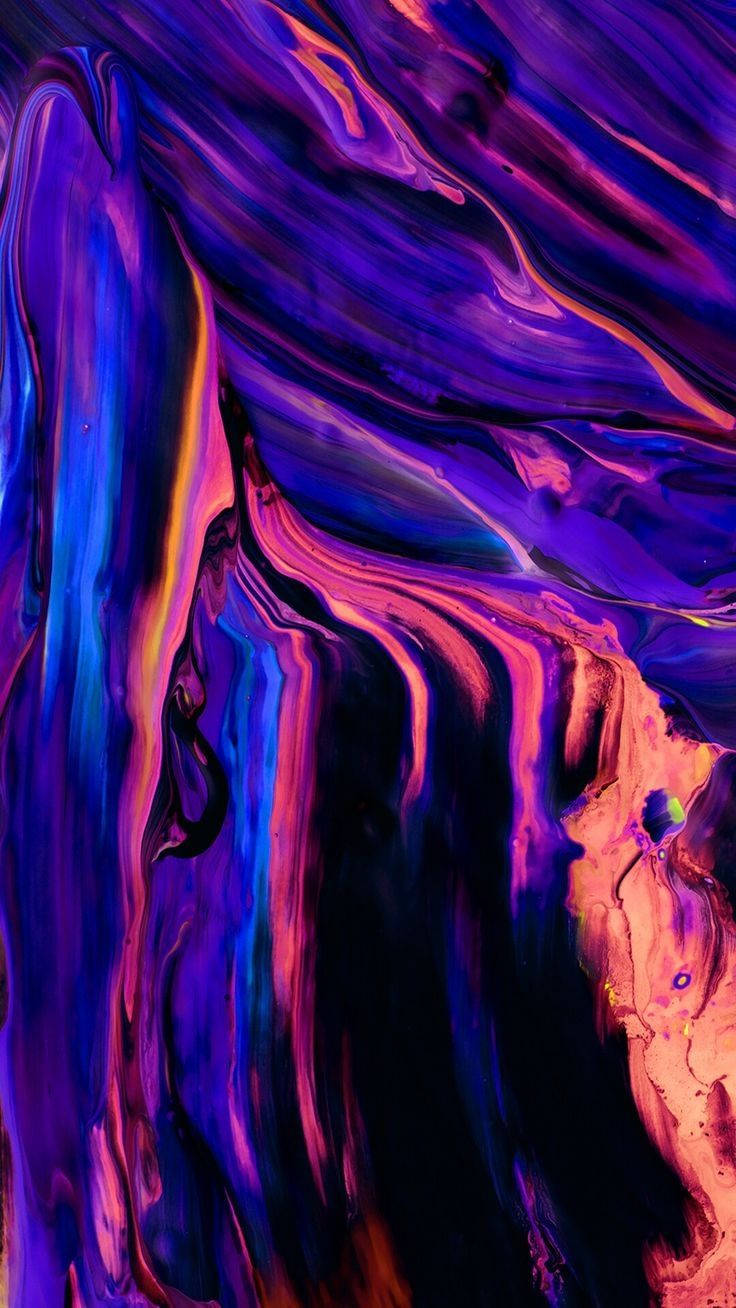 Abstract iPhone Koel Skildery Muurpapier