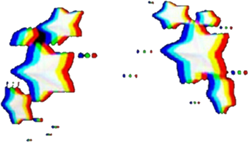 Abstract Reënboogsterre Kuns Muurpapier