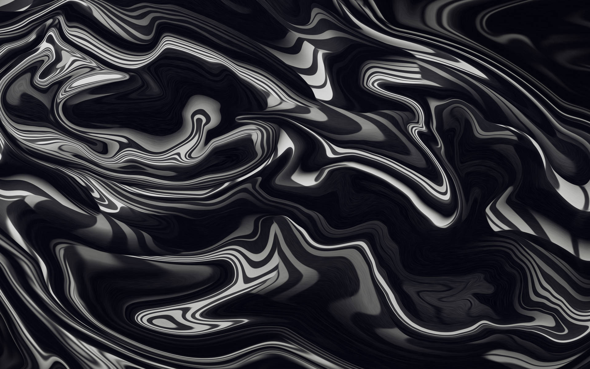 Abstract Swart Mac Kleur Vloeistof — Donker estetiese GIF Muurpapier
