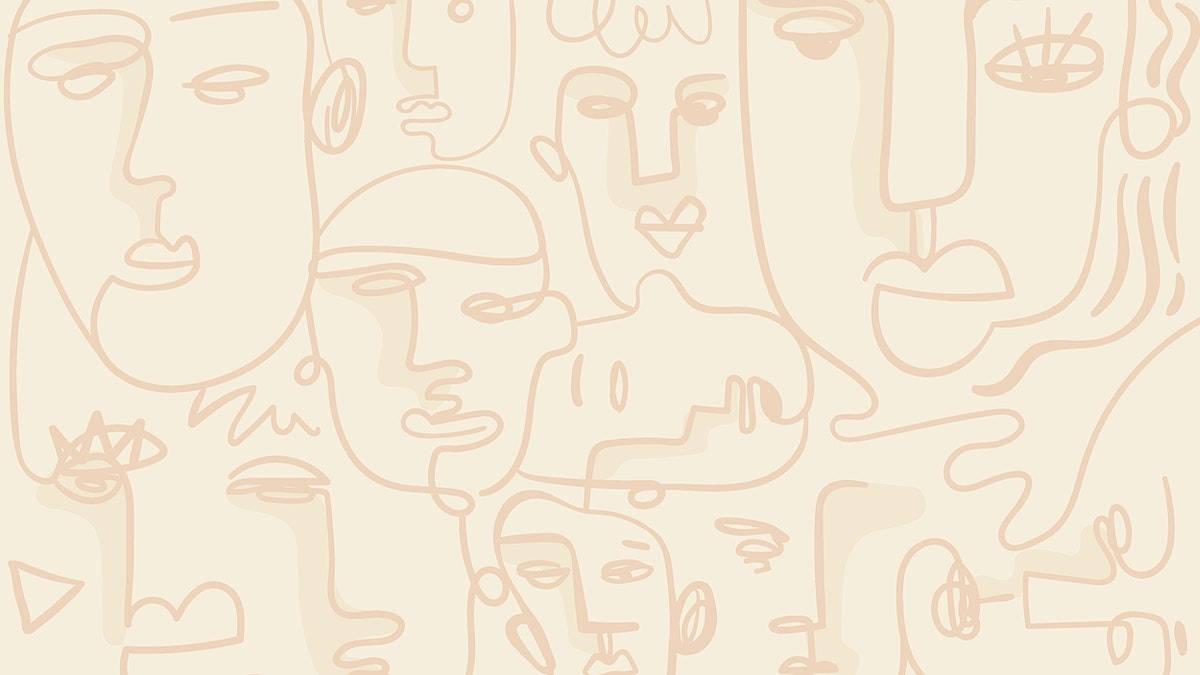 Abstracte Beige Estetiese Kunsrekenaar Muurpapier