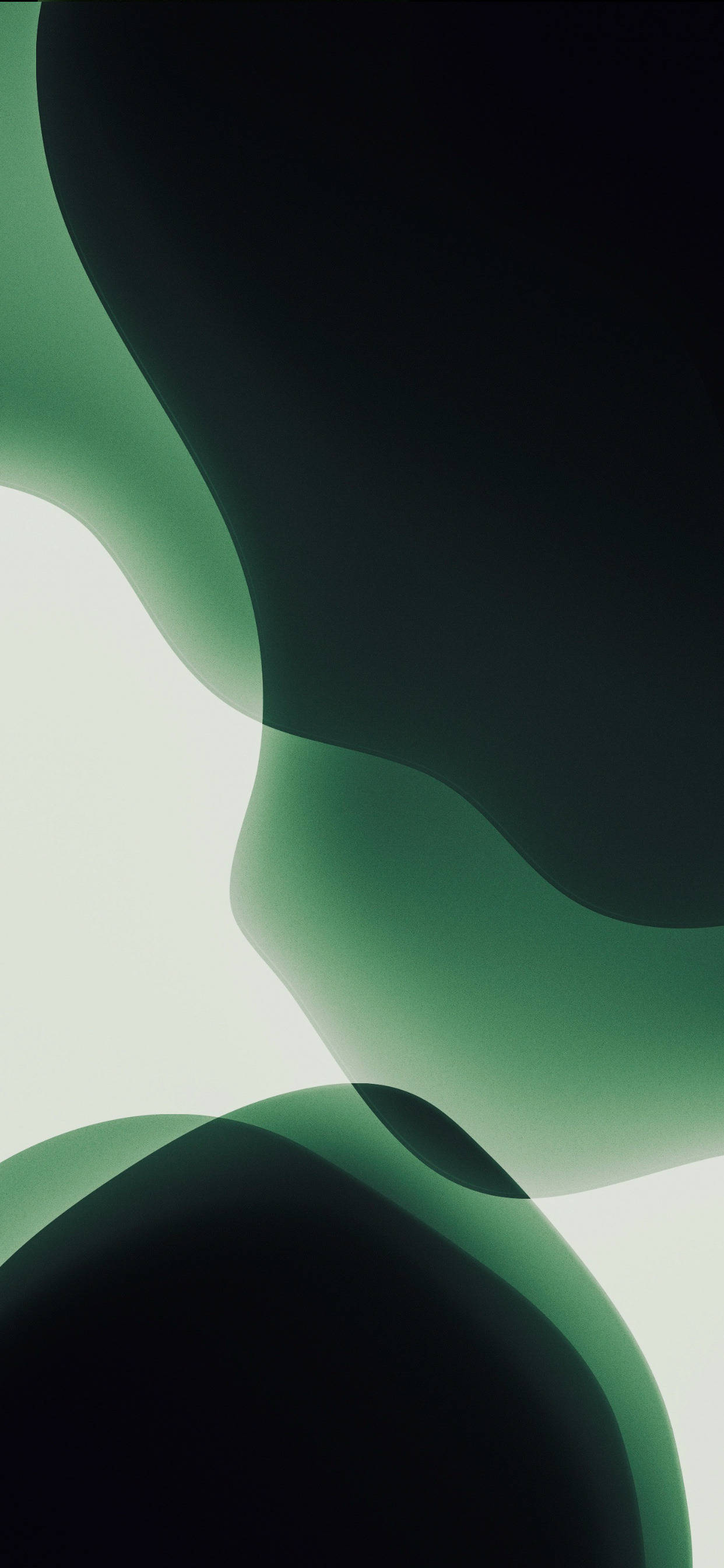 Abstracte Kuns met Kurwe Groen iPhone Muurpapier