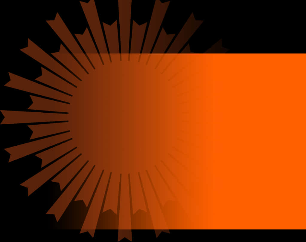 Abstracte Oranje Sonuitbarsting Agtergrond Muurpapier