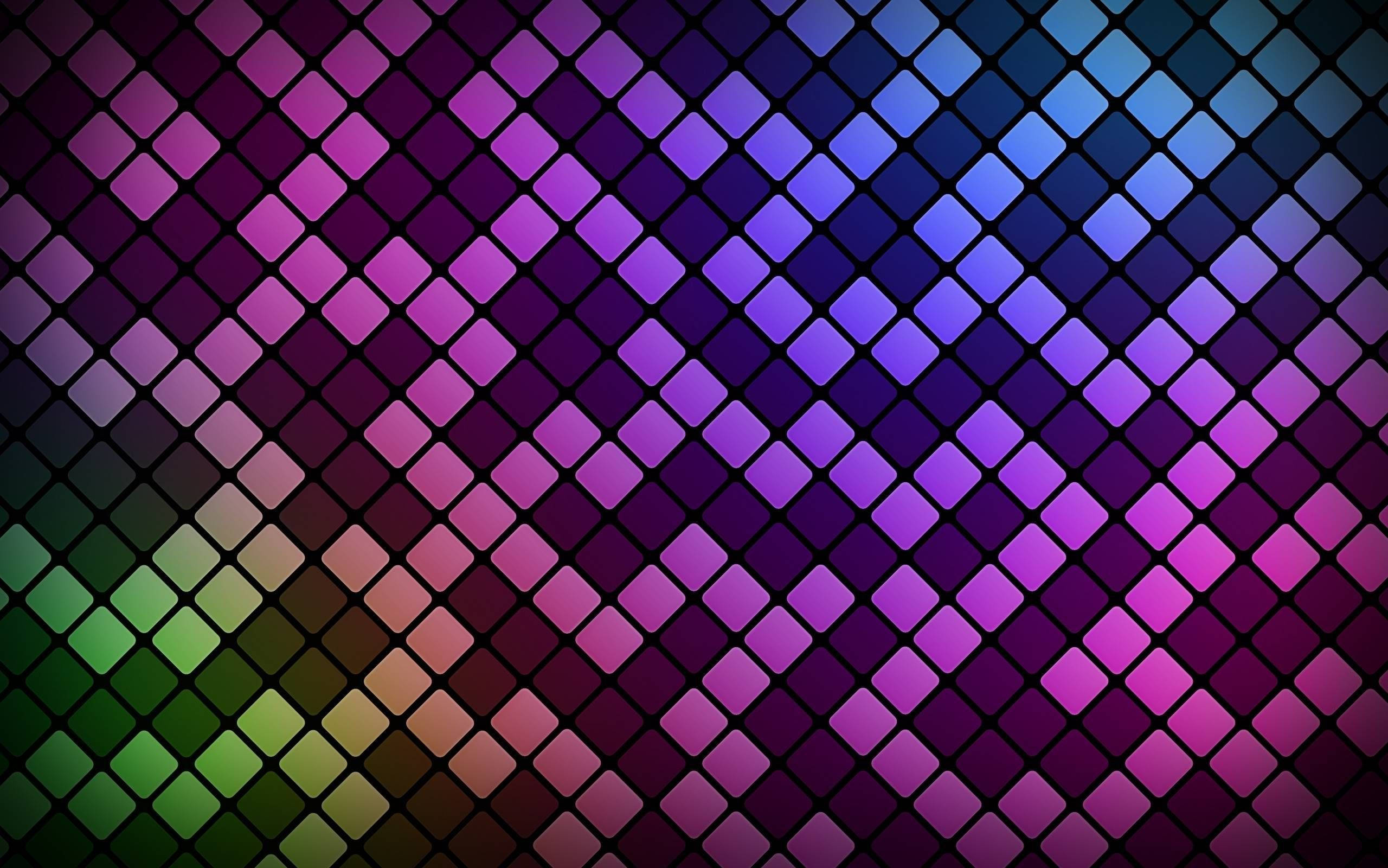 Abstracte Vierkante Koel Patroon Muurpapier
