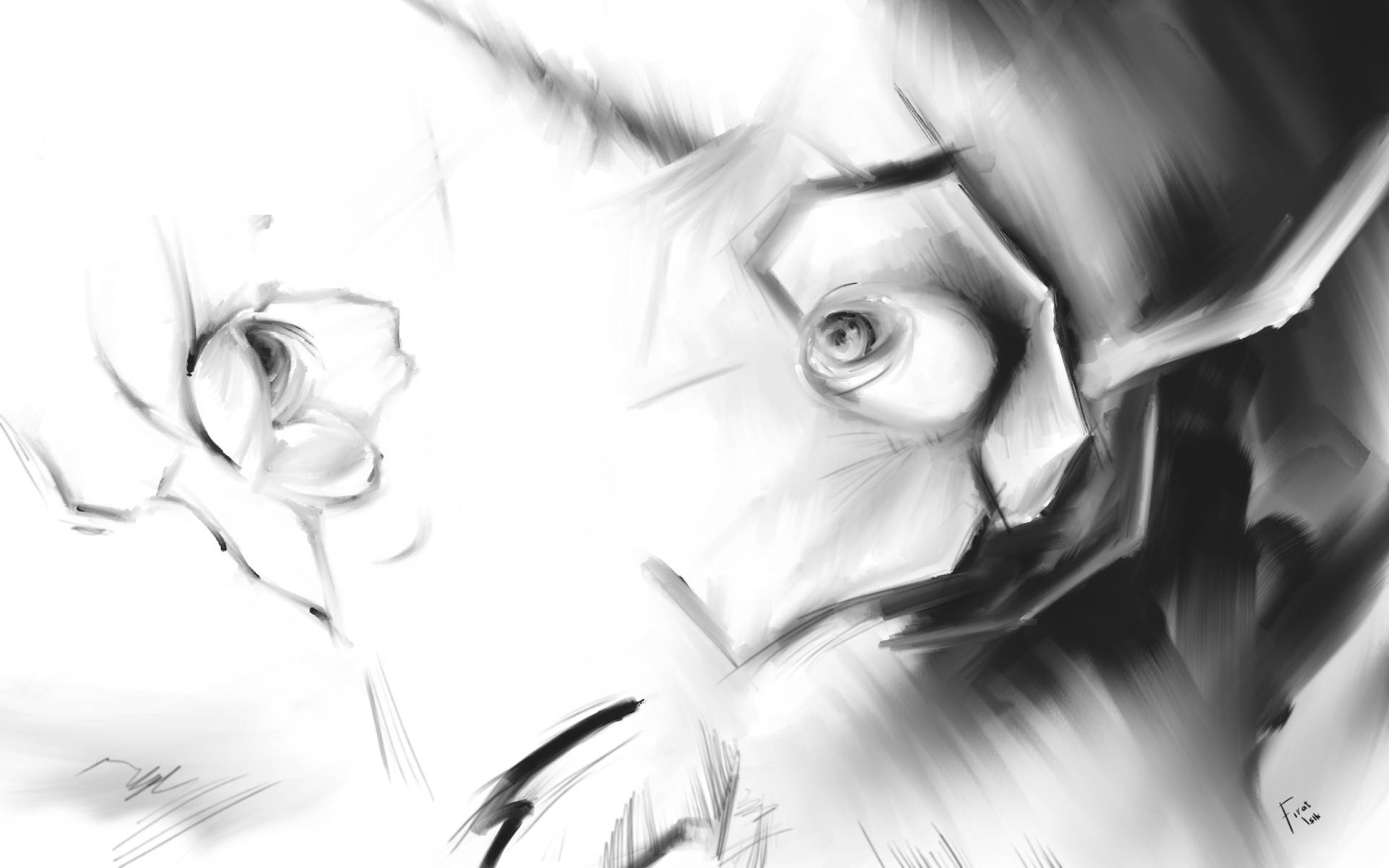 Abstrakte Koel Tekening Muurpapier