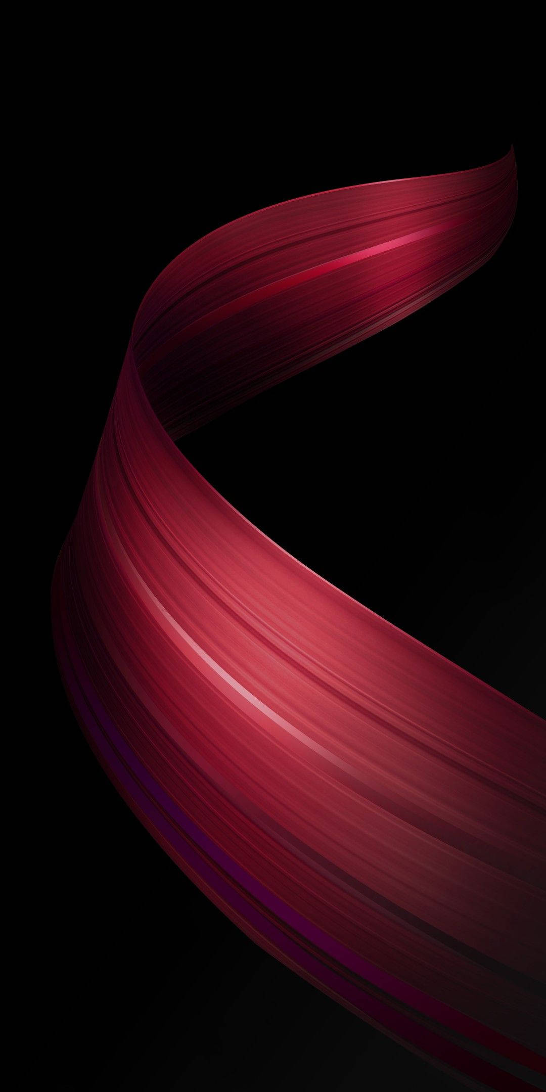 Abstrakte Rooi Lint Oppo A5s Muurpapier