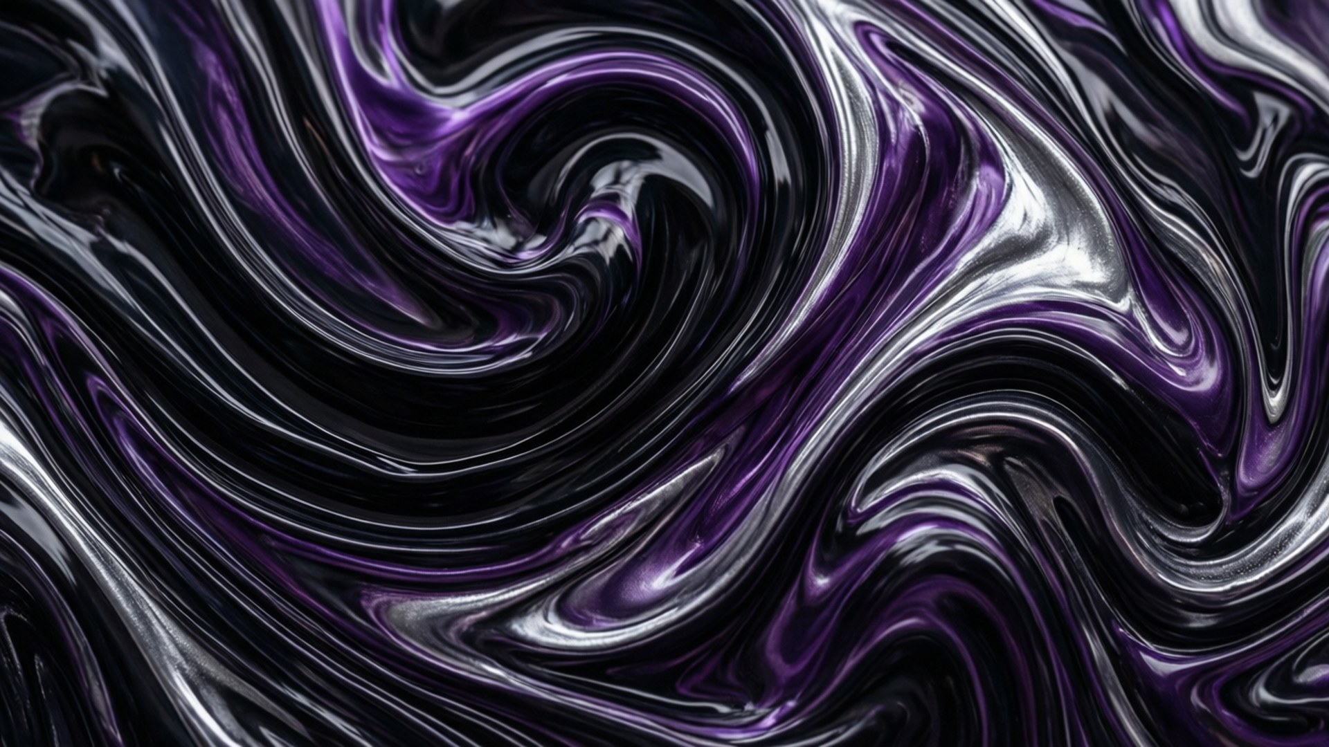 Abyssal Vloeistof Draaie Muurpapier