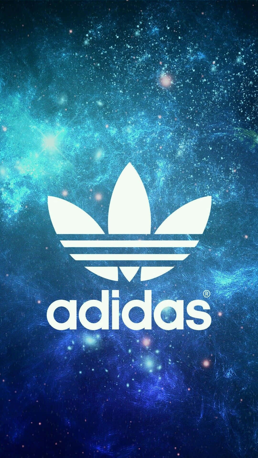 Adidas Logo Galaxy Agtergronde Muurpapier