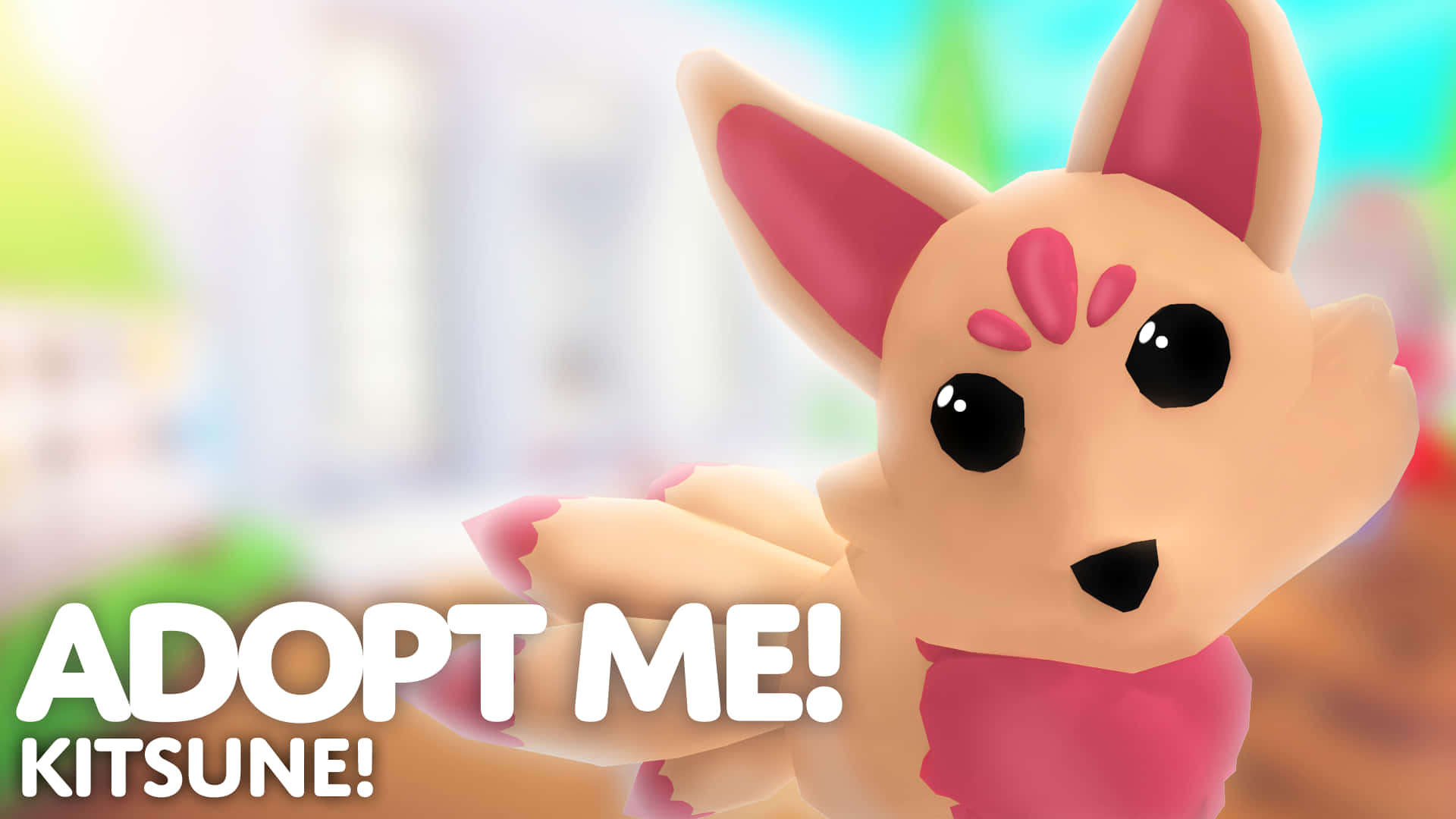 adopt me kitunee skermskoot miniatuur Muurpapier